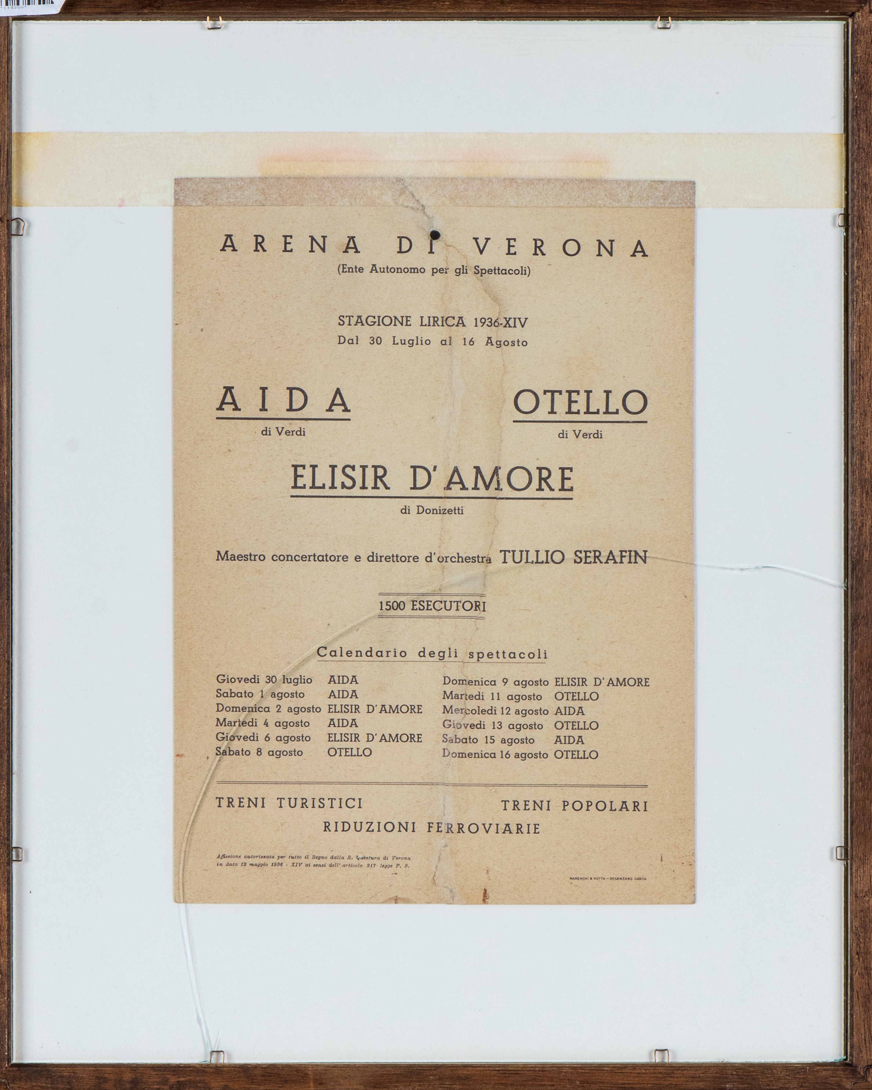 Arena di Verona: Aida, Elisir D'Amore, Otello