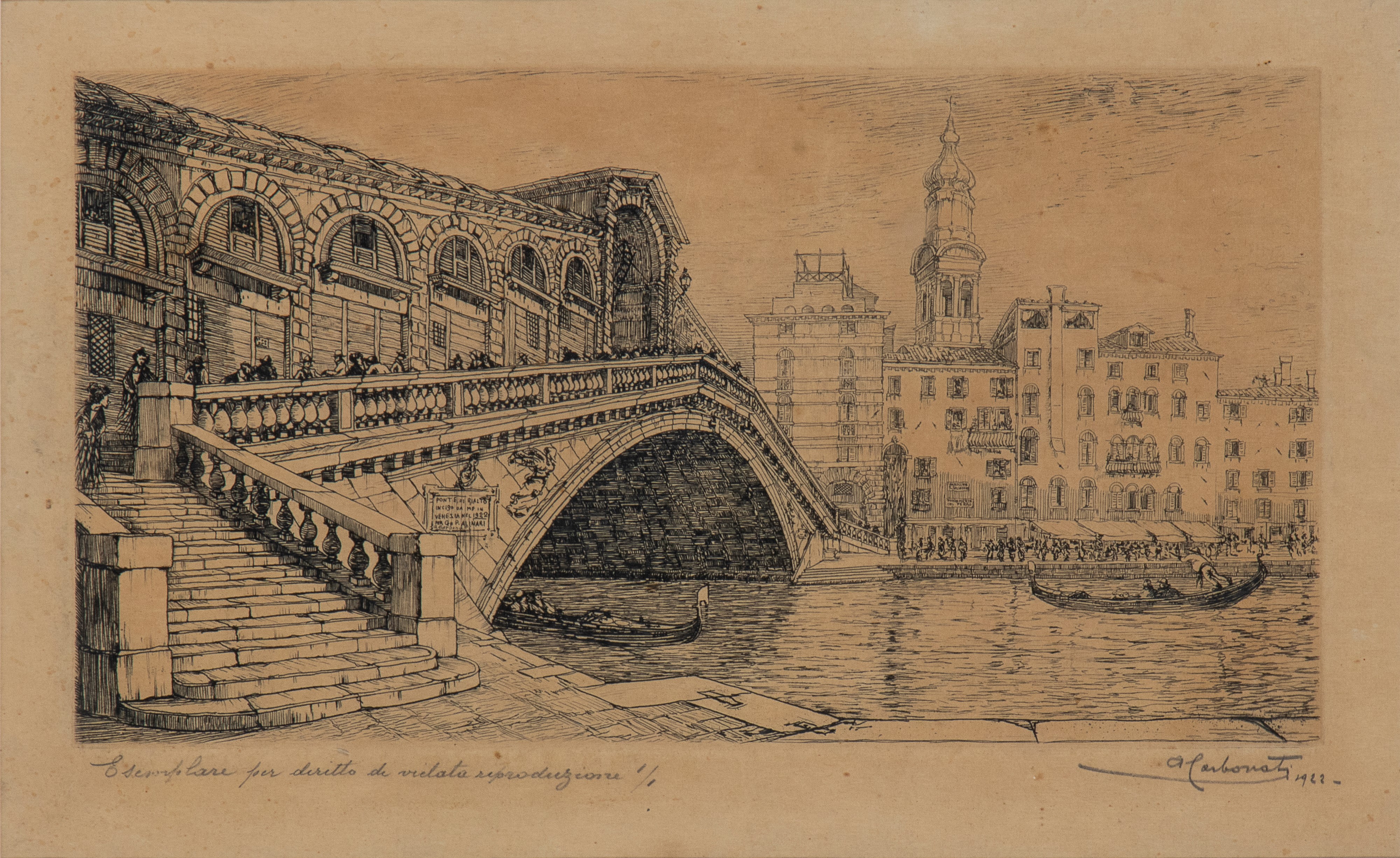 Antonio Carbonati - Ponte di Rialto | Piazza San Marco a Venezia