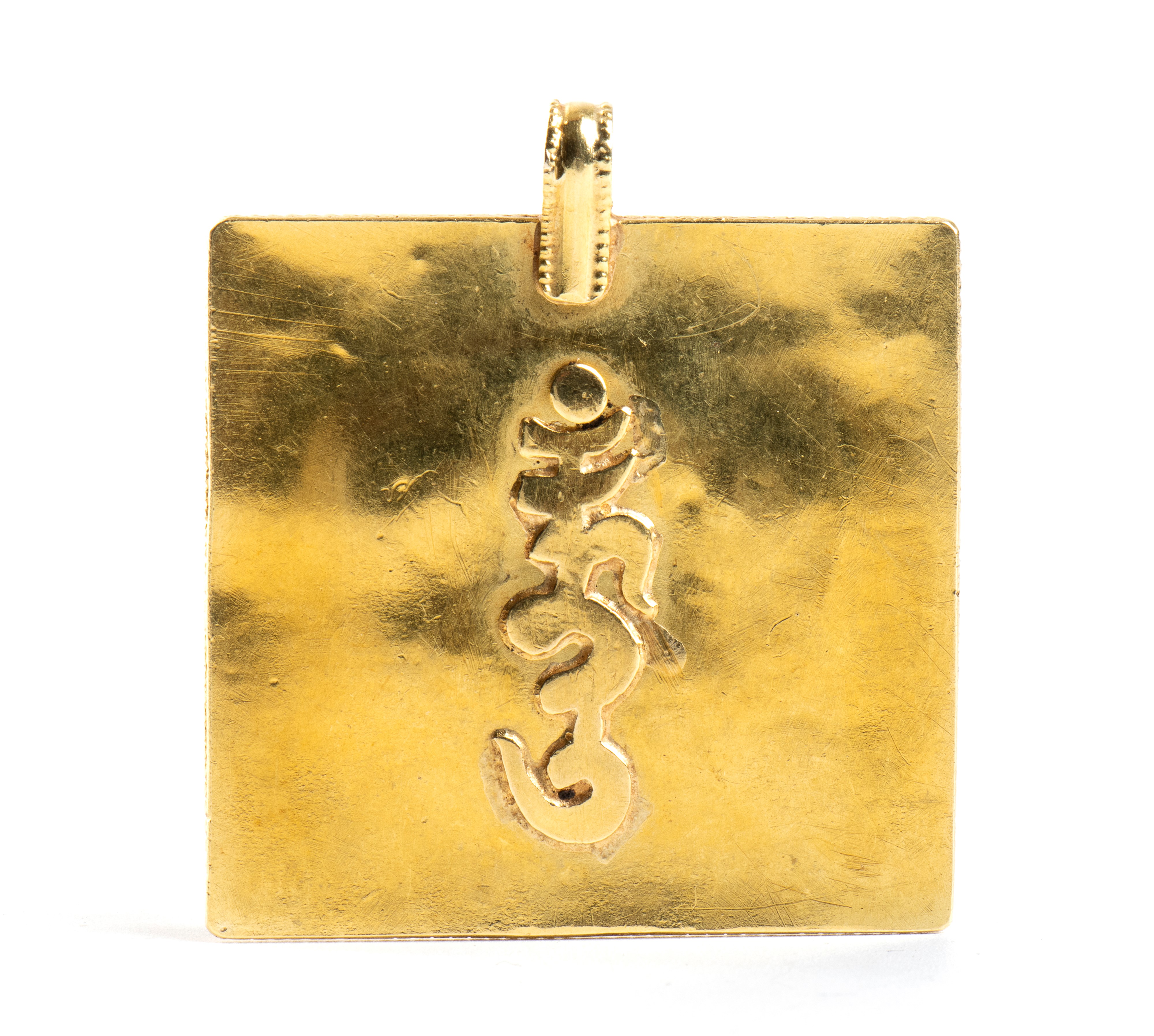 PREZIOSO PENDENTE IN ORO E INSERTI DI PIETRE DURE