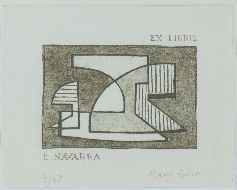 Mario Radice - Ex Libris di Evaristo Navarra