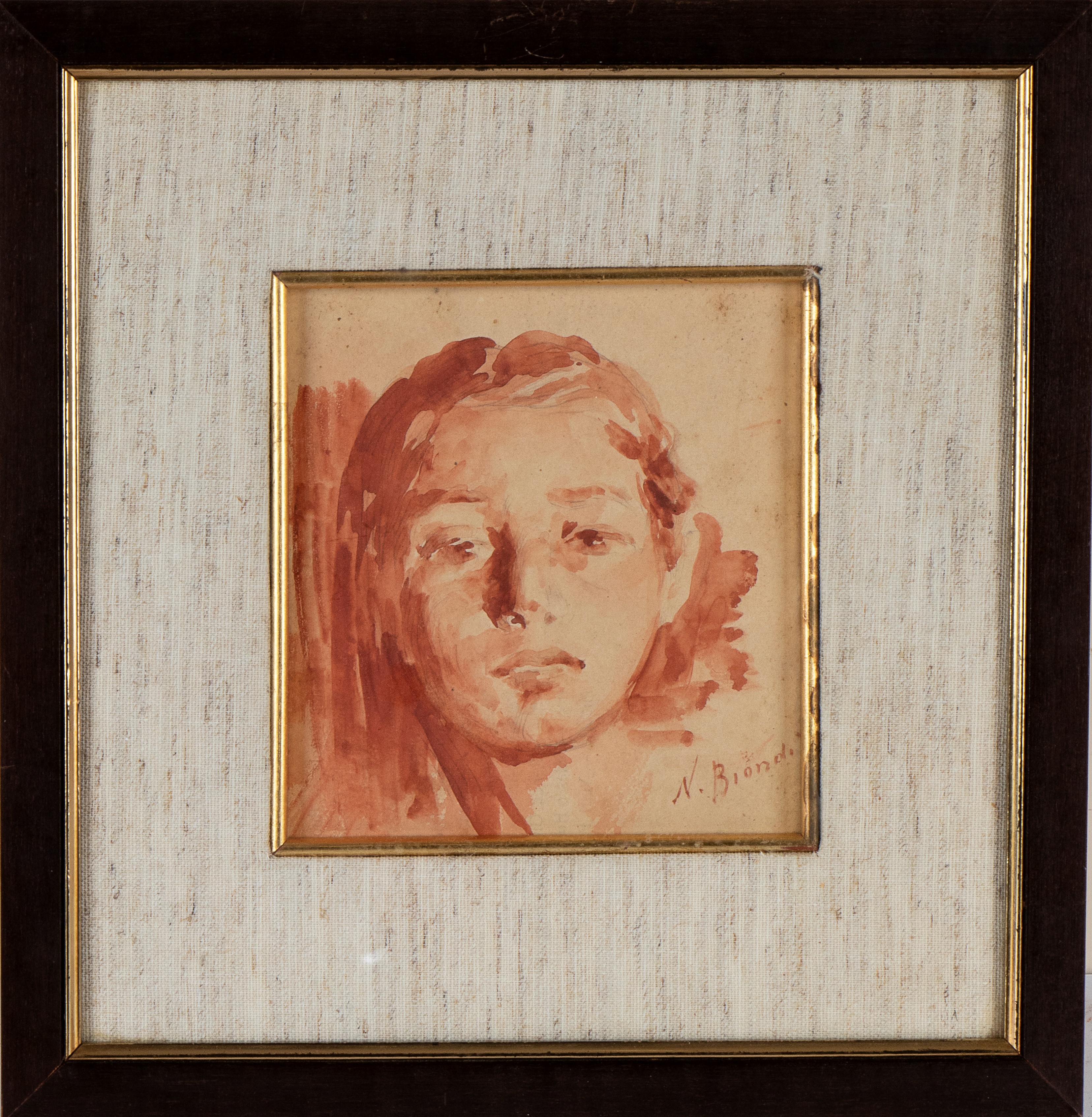 Nicola Biondi - Studio per Testa di Ragazza