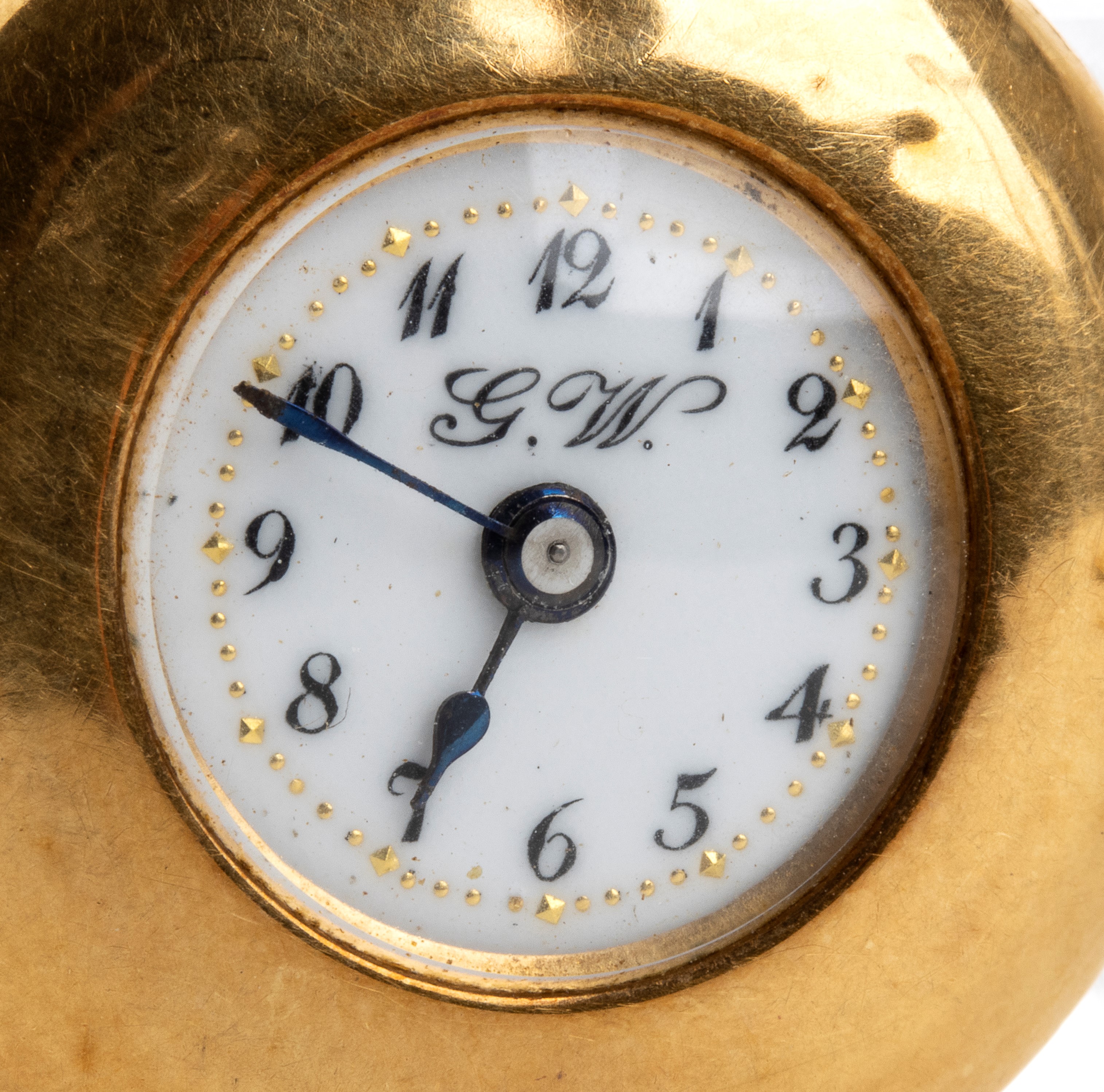 Orologio da tasca con spilla in oro