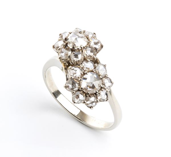 Gold diamonds ring