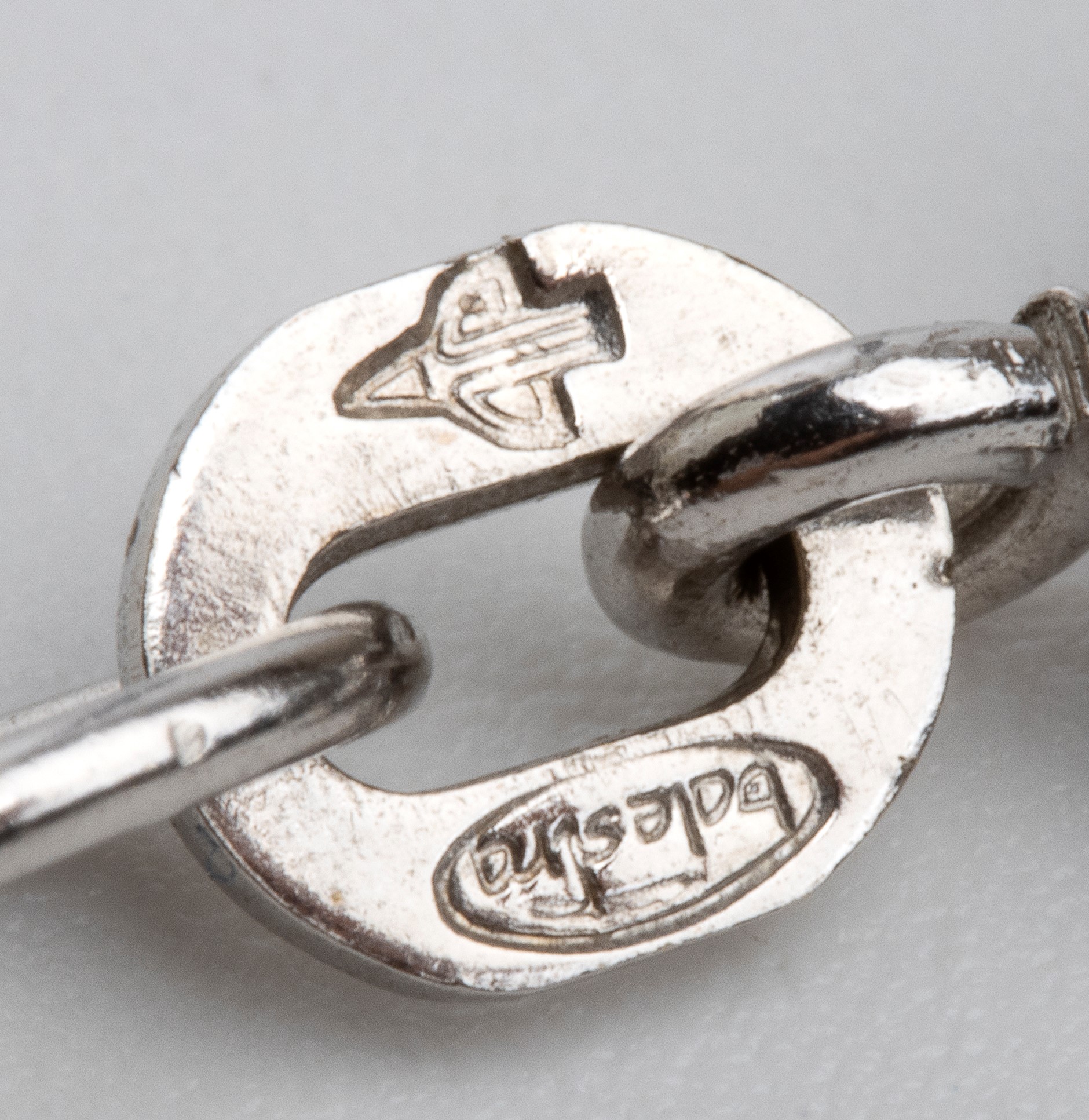 Pendente in oro argento e diamanti con catena in oro bianco