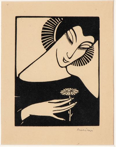 Donna con Fiore