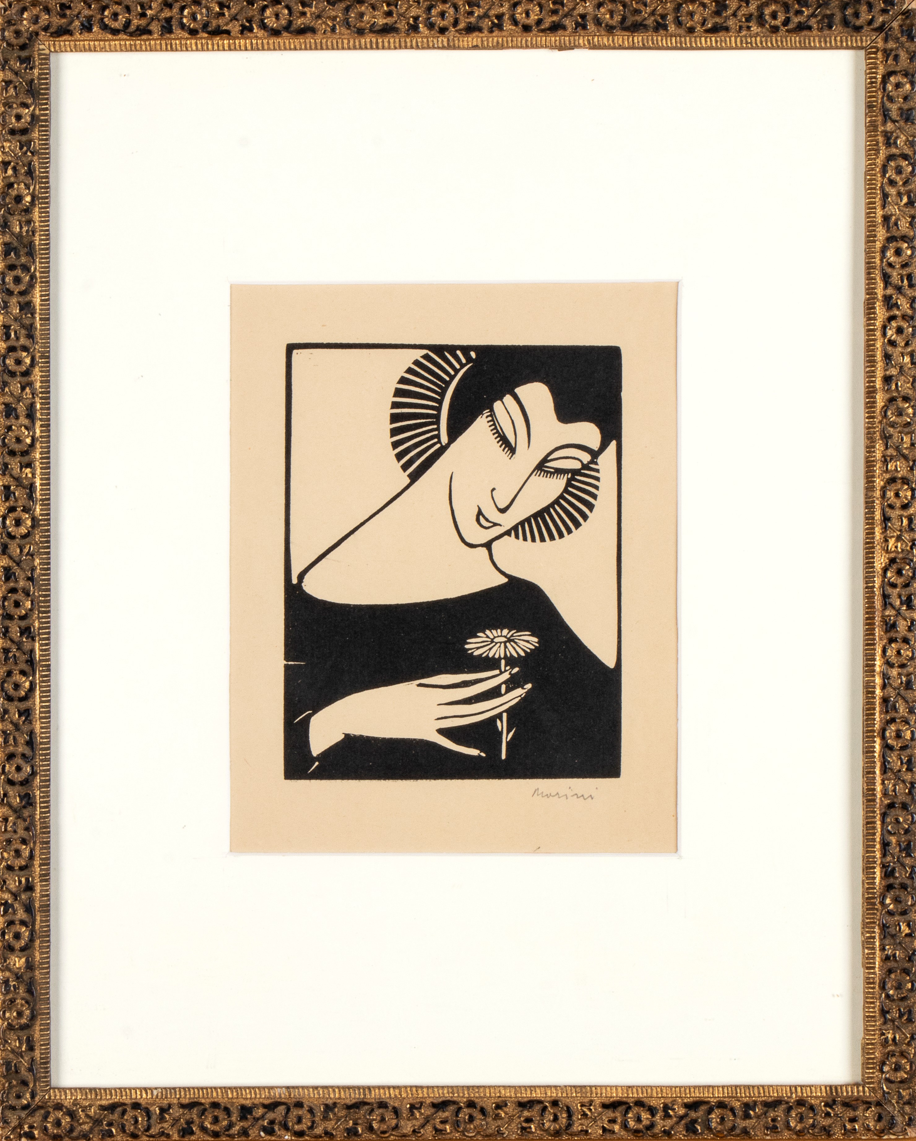 Giorgio Wenter Marini - Donna con Fiore