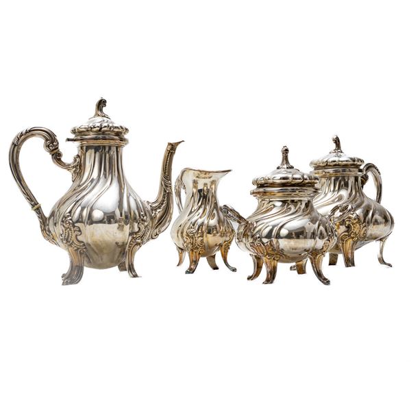 Coffee/tea service in 800/1000 silver