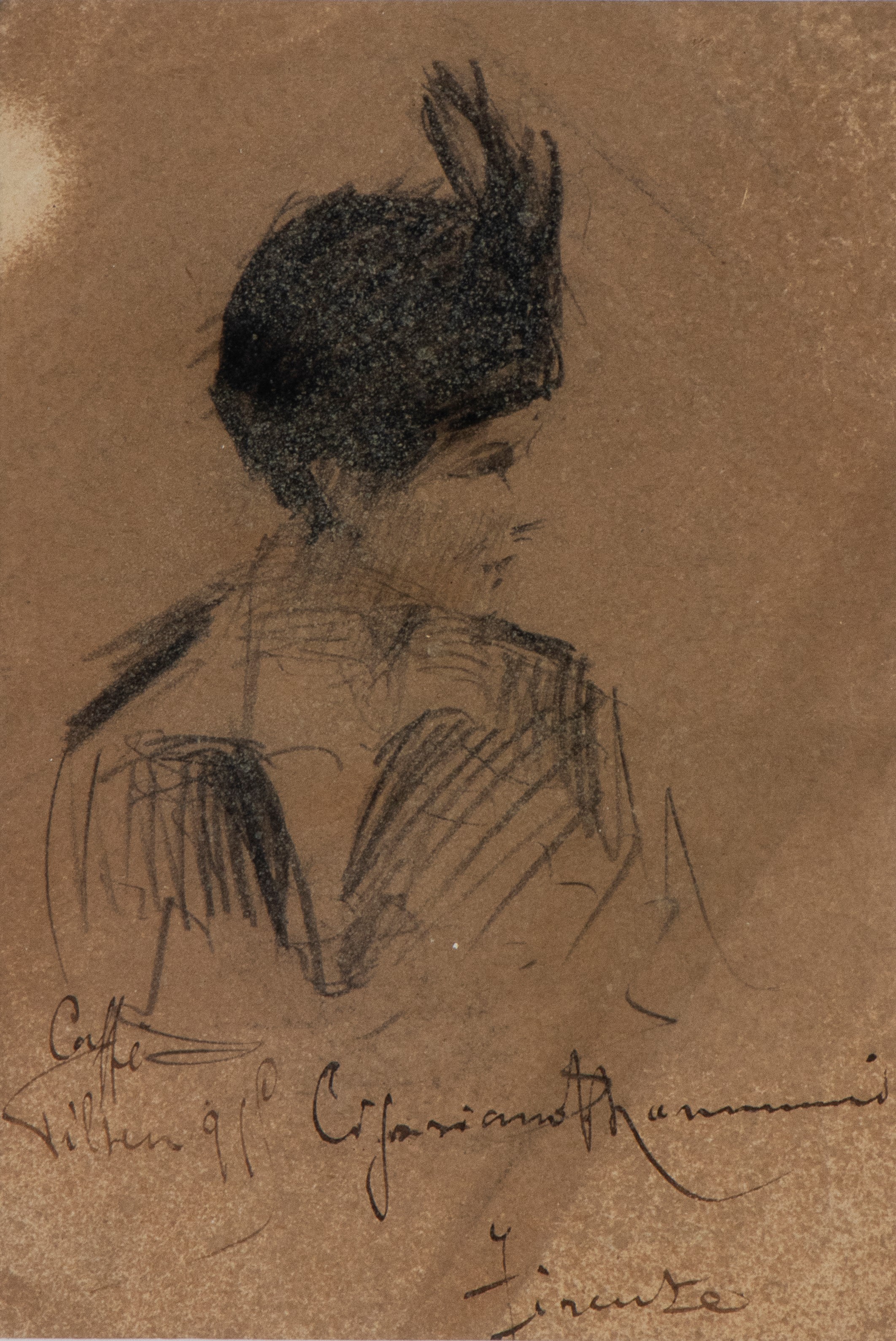 Cipriano Antonio Mannucci - Studio per Volto di una Donna | Studio per Volto di un Ragazzo