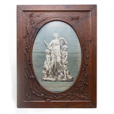 Figura Allegorica con Due Putti