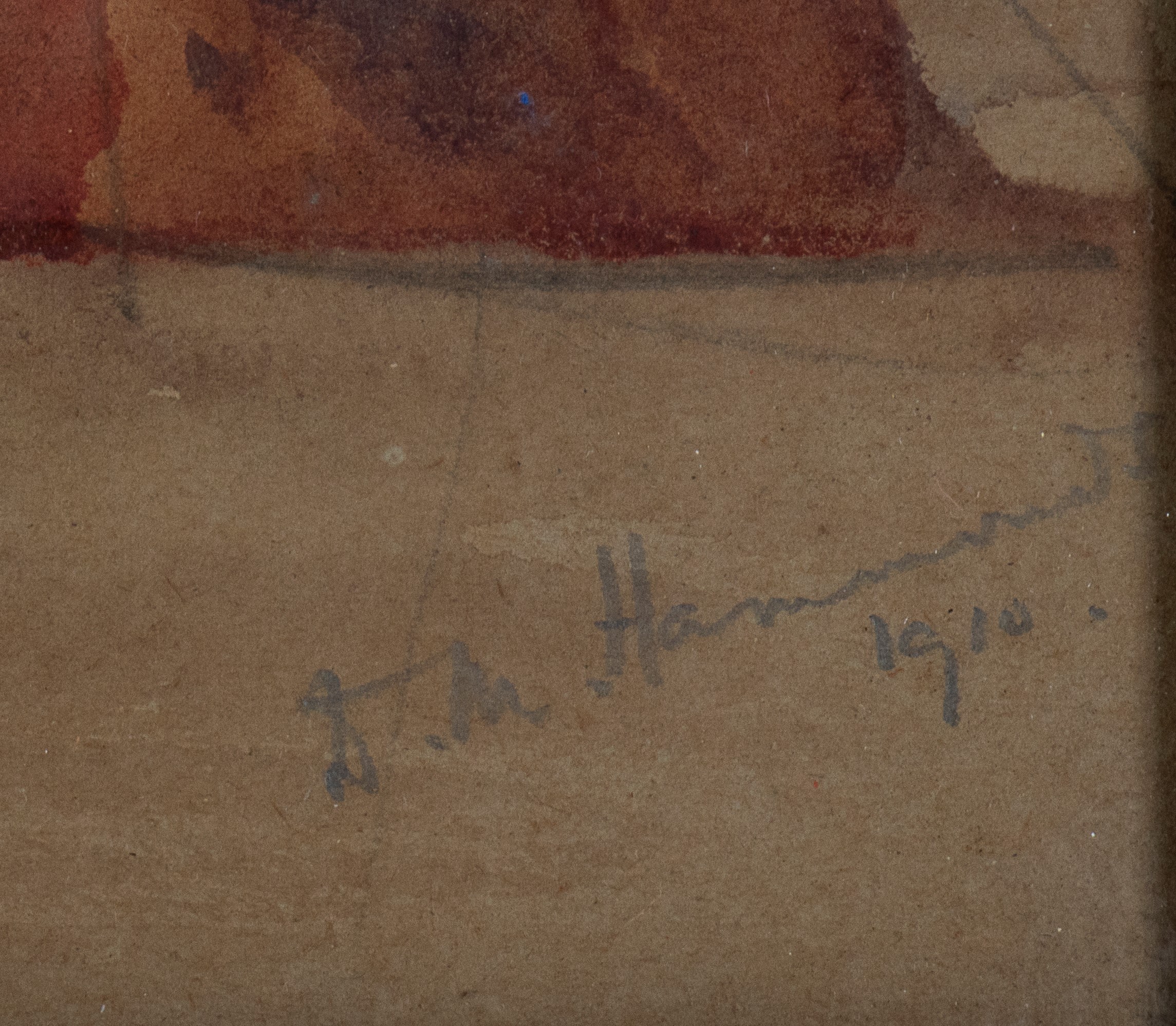 Gertrude Demain Hammond - Paravento a Quattro Panelli Decorato con Personaggi di "enrico VIII" di...