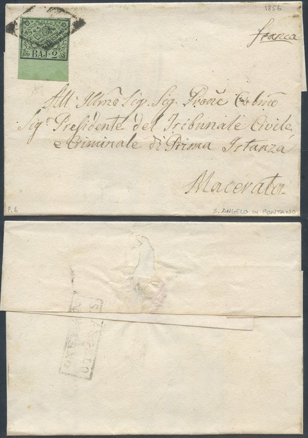 Pontifical - Envelope from S.Angelo in Pontano