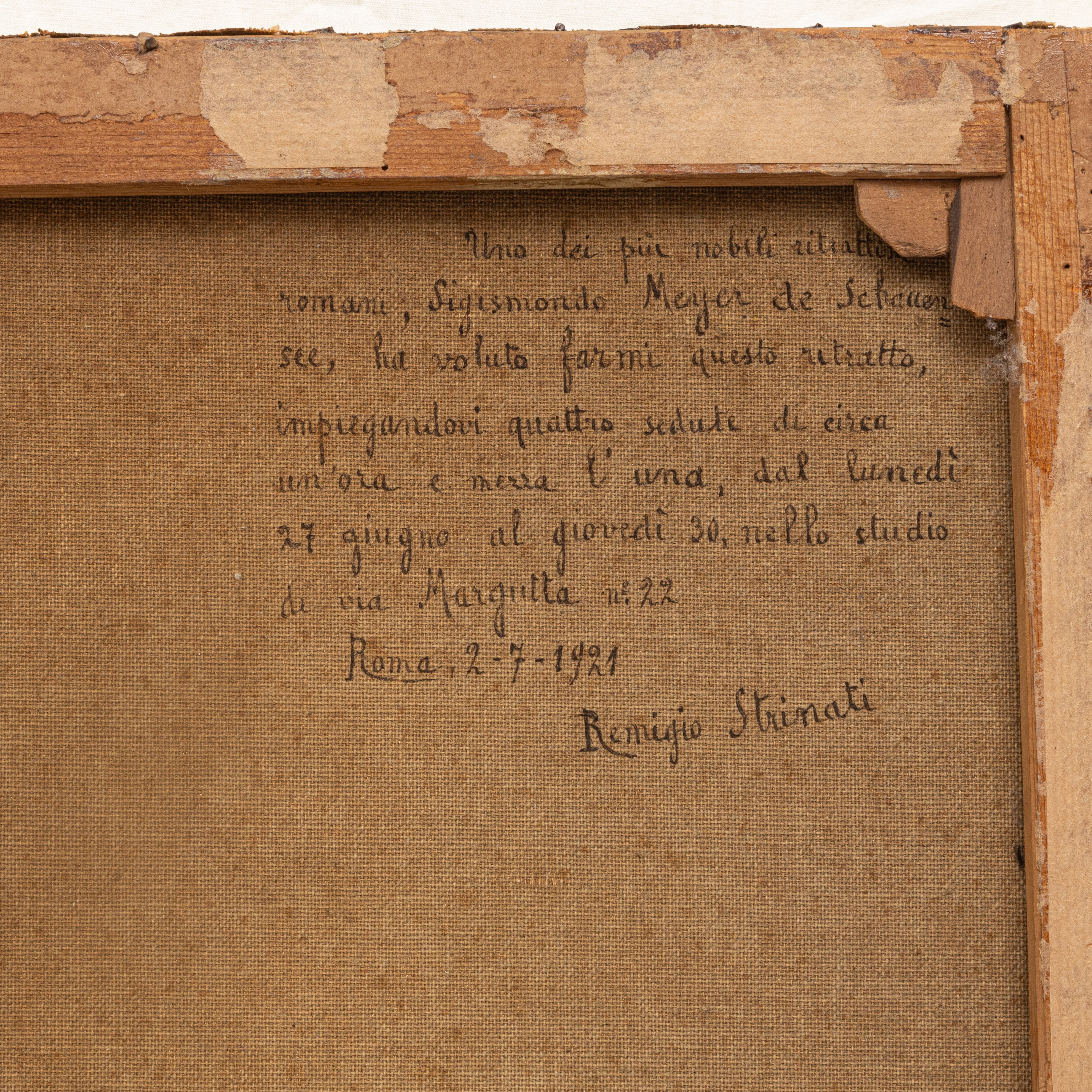 Sigismondo Meyer Von Schauensee - Ritratto di Remigio Strinati