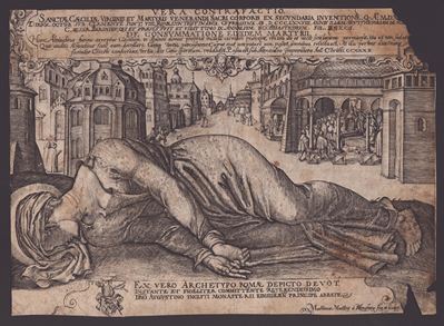 Vera Contrafactio Sanctae Caeciliae Virginis Et Martyris Venerandi Sacri Corporis...