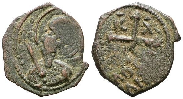 ANTIOCHIA. Tancred (Regent: 1101-1103, 1104-1112), Follis; Æ (3,20 g; 23 mm). Metcalf, Crusades 63; CCS 4a.