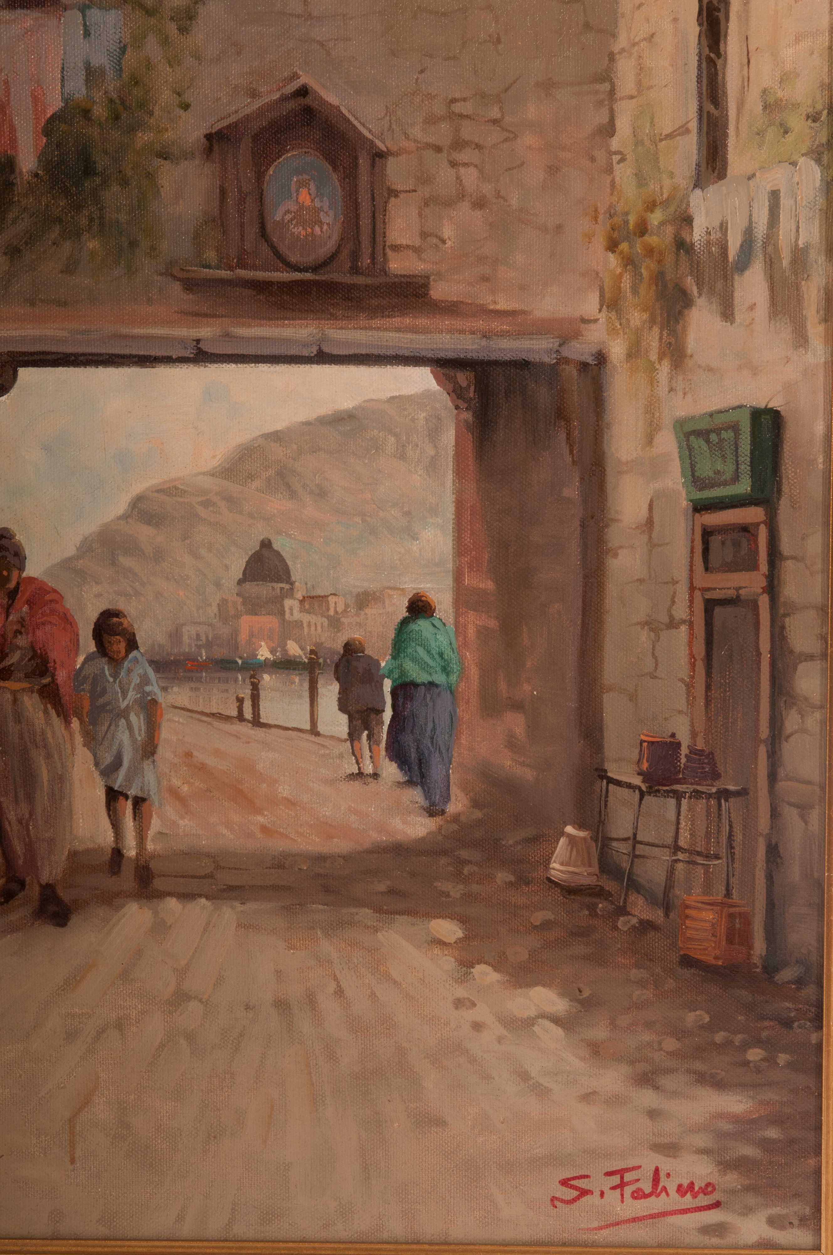 Scorcio di Strada con Viandanti