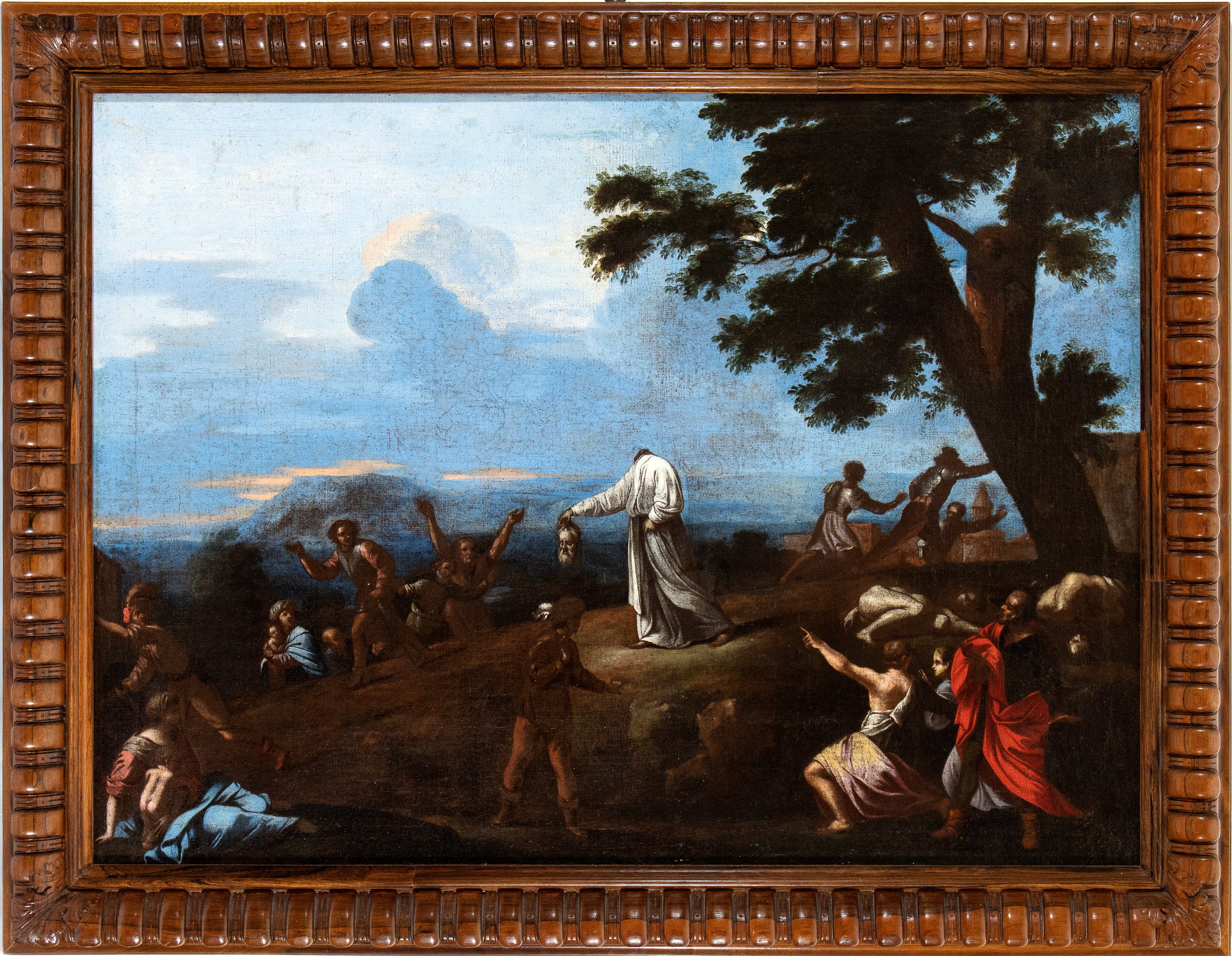 Nicolas Poussin - San Dionigi Terrorizza i Propri Carnefici con la Sua Testa Mozzata