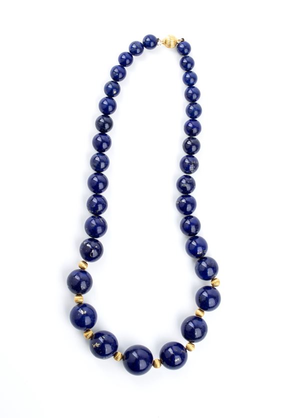 Lapislazuli gold necklace