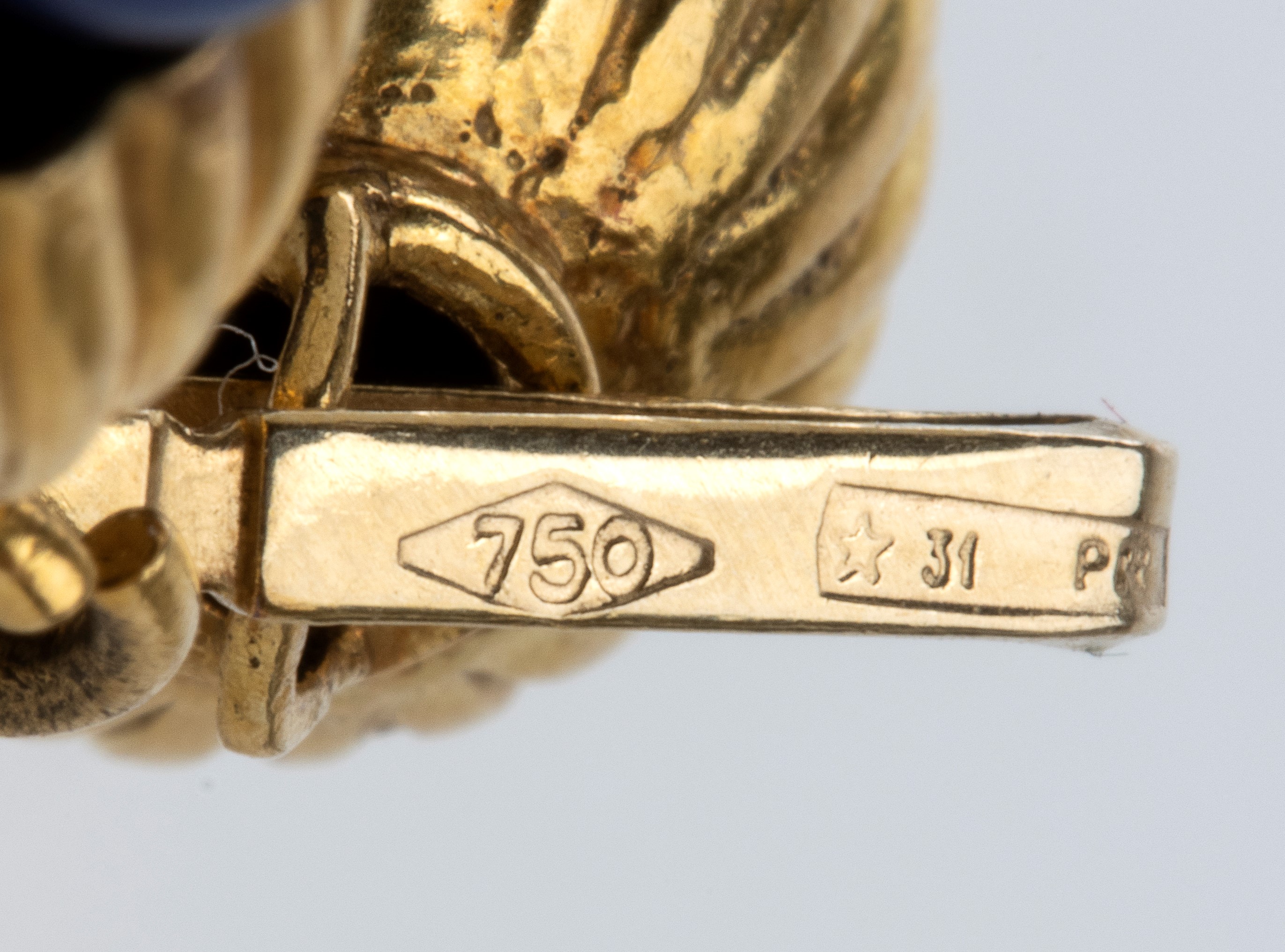 Girocollo a torsade in oro e sodalite