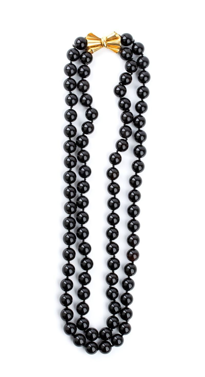 Collana in onice e oro