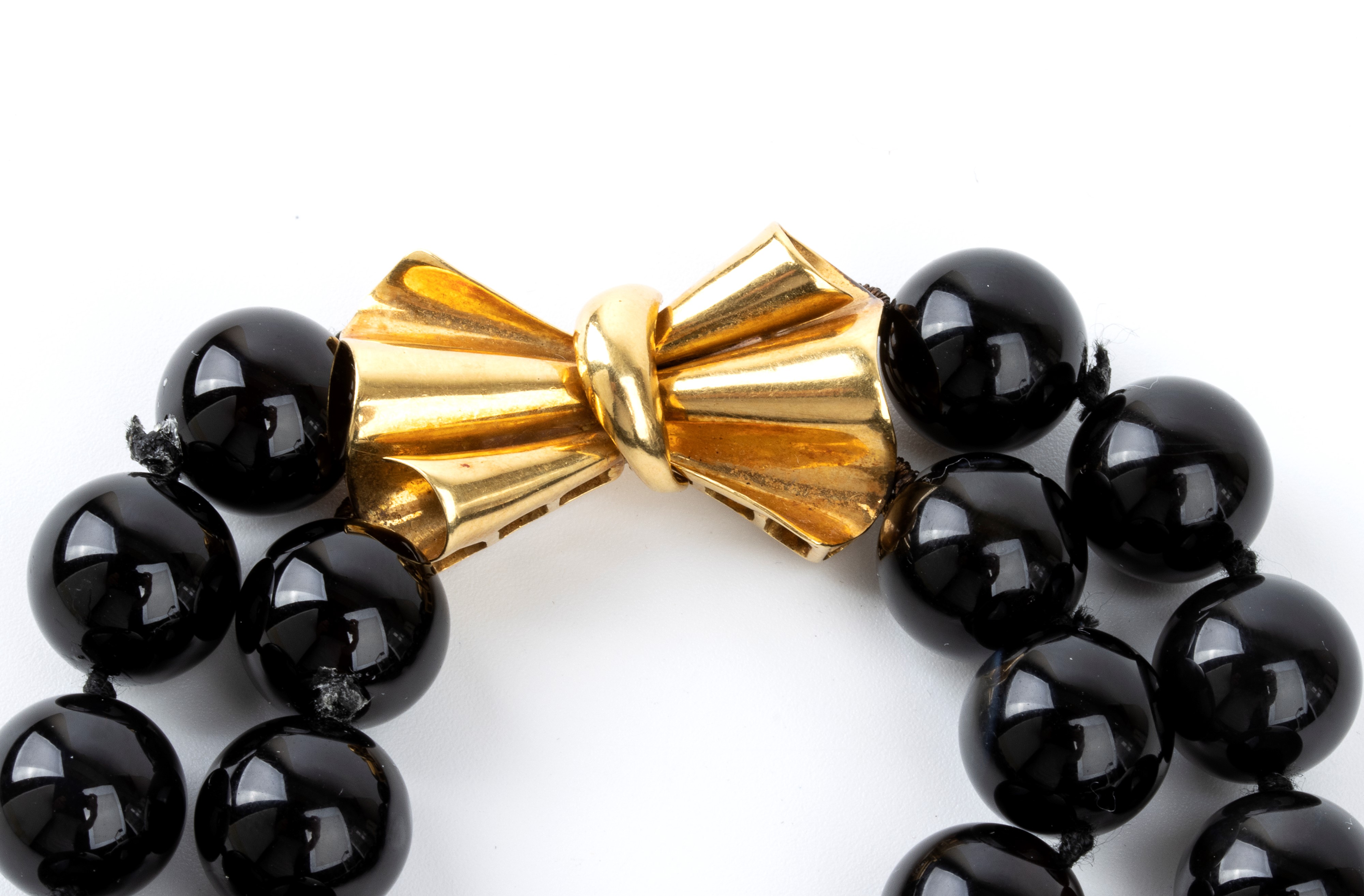 Collana in onice e oro