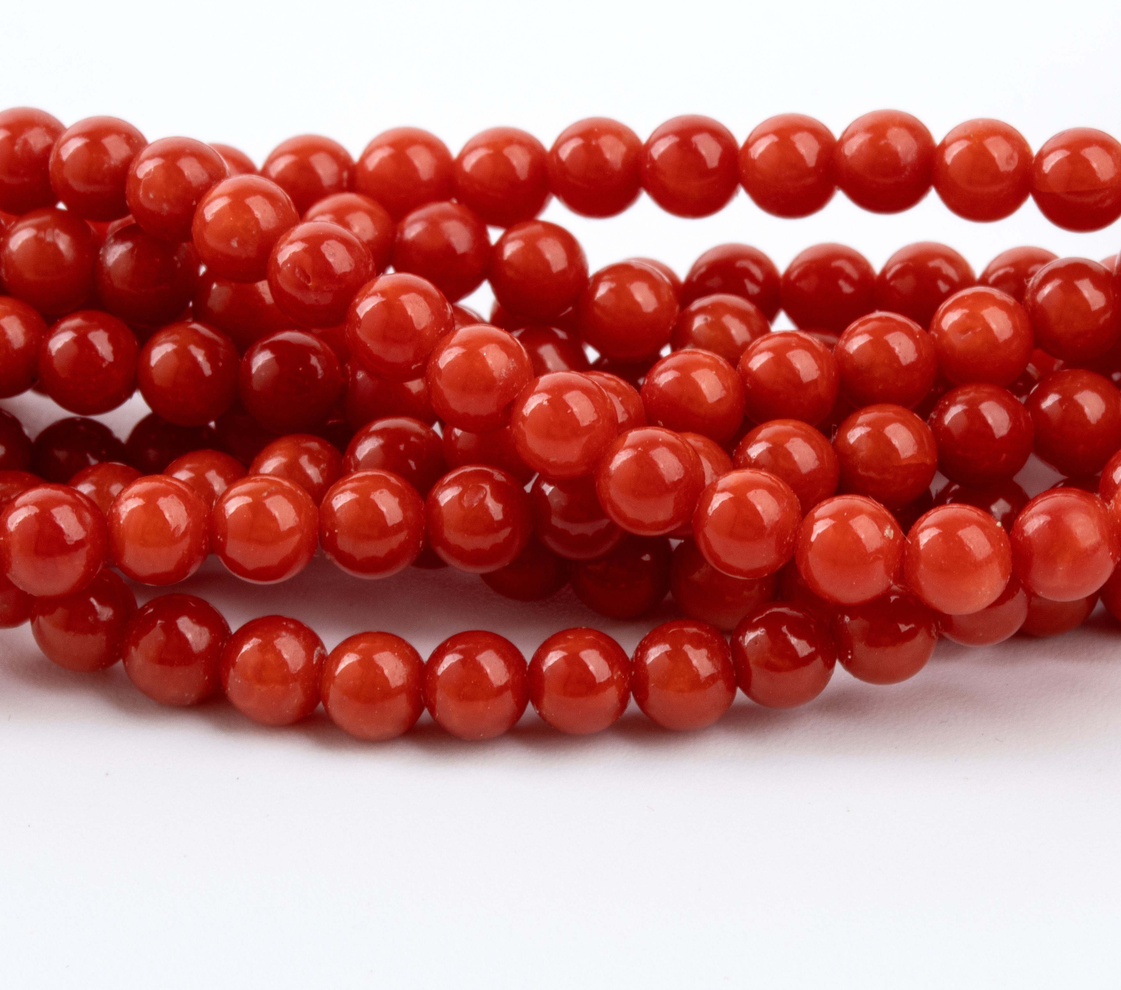 Girocollo a torsade in oro e corallo Mediterraneo