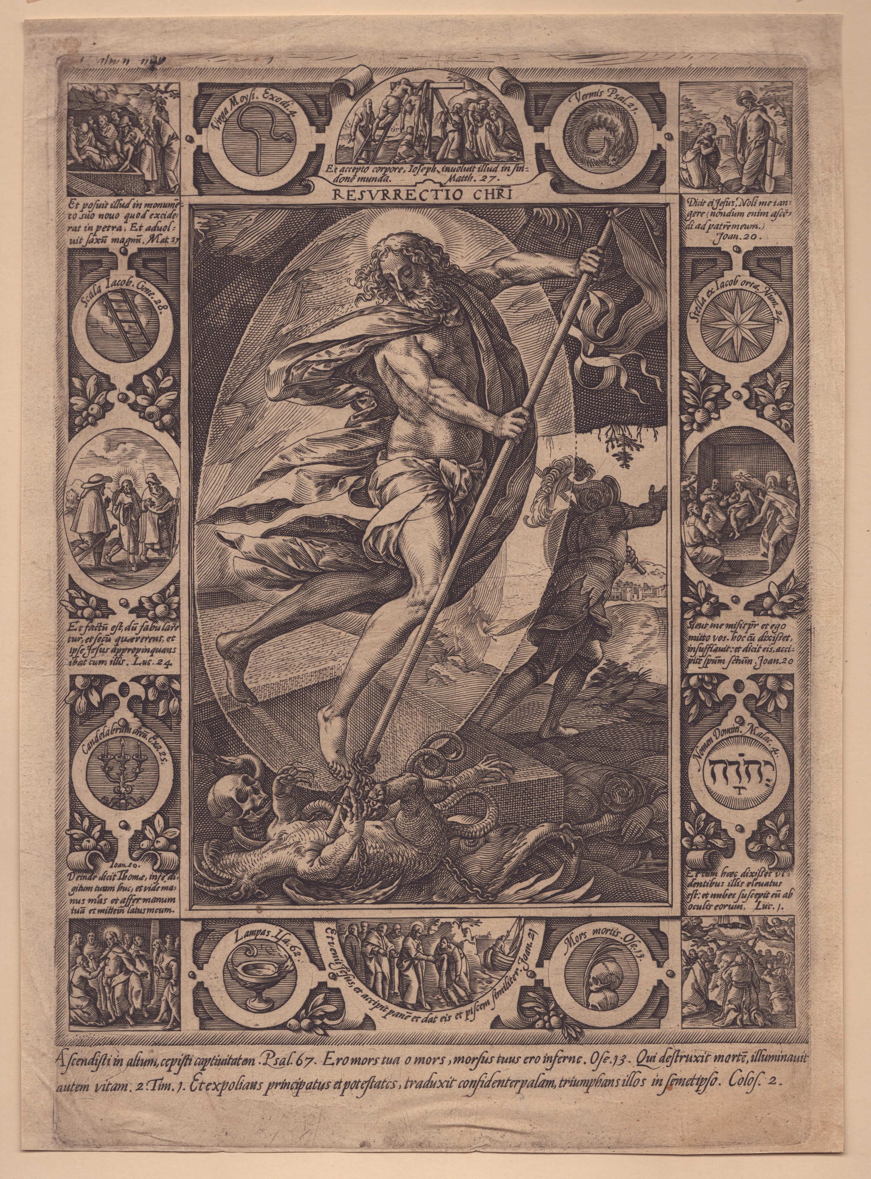 Hendrik Goltzius - Resurrezione di Cristo | Allegoria della Prudenza | Ego Sum Fons Vitae