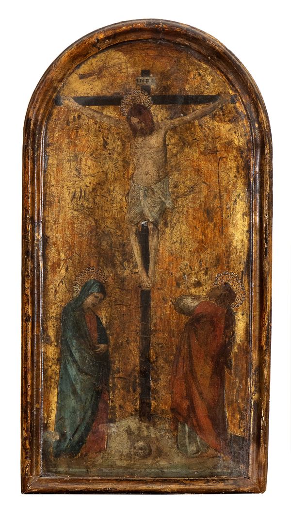 Puccio Capanna - Crucifixion with the Virgin and Saint John the Evangelist