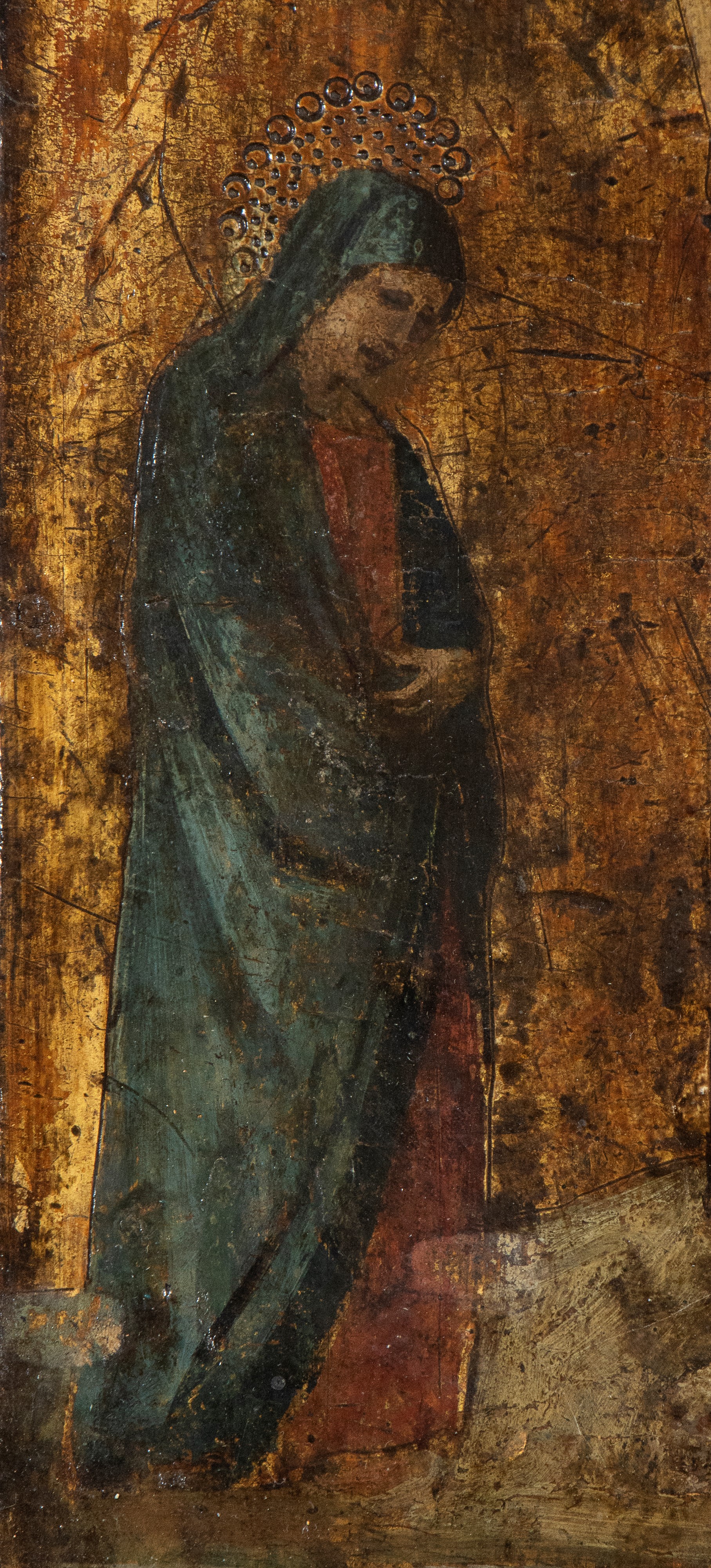 Puccio Capanna - Crocifissione con la Vergine e San Giovanni Evangelista