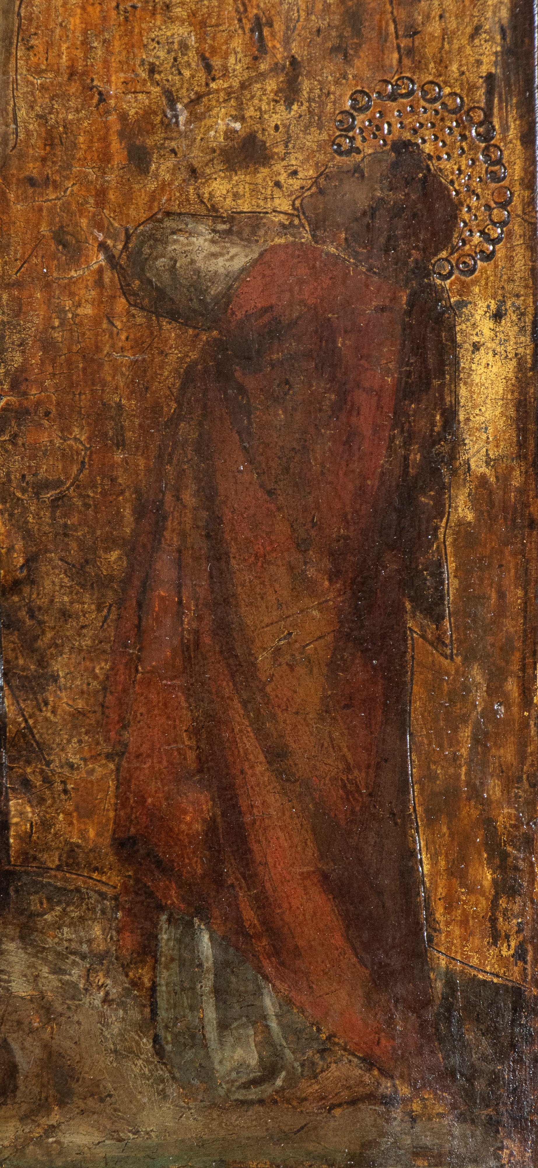 Puccio Capanna - Crocifissione con la Vergine e San Giovanni Evangelista
