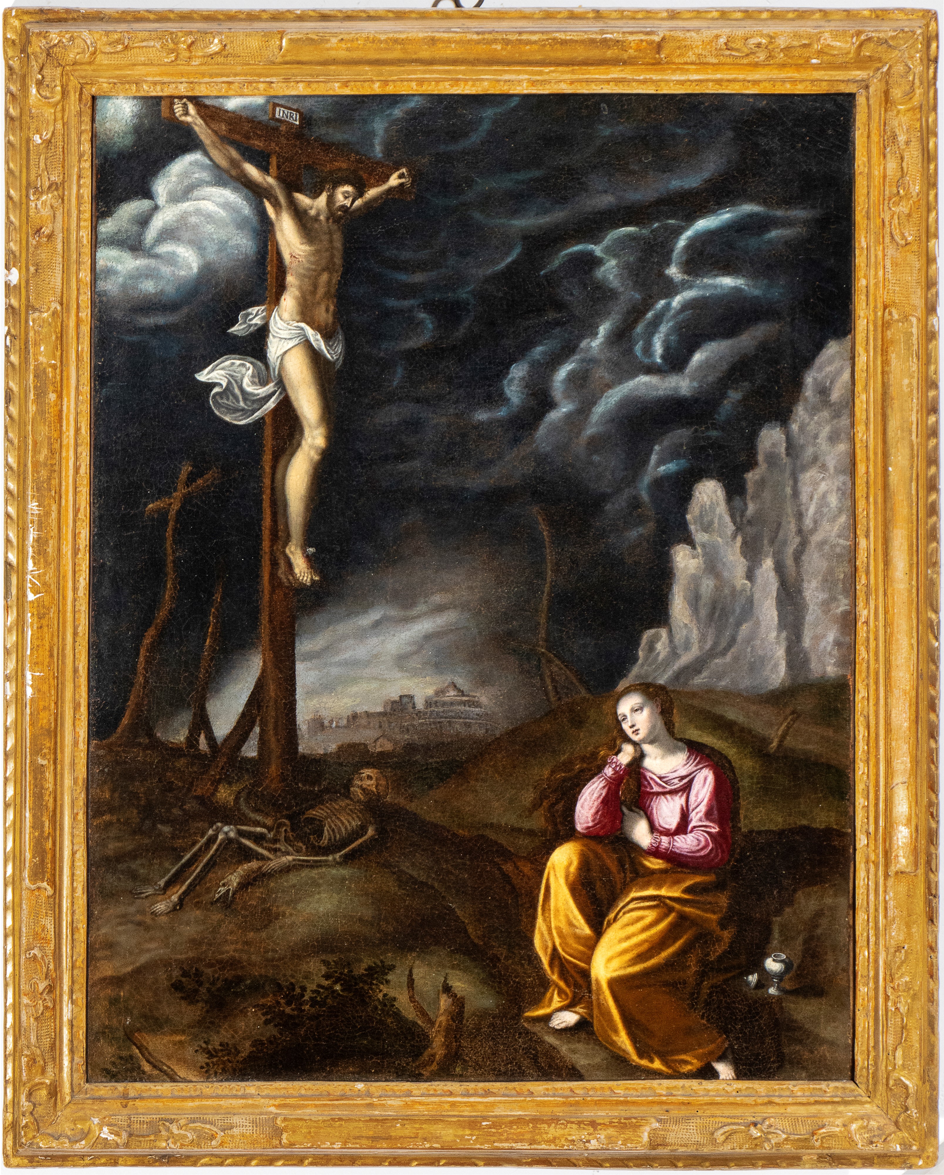 Scuola Toscana, Seconda Metà XVI Secolo - Crocifissione con Maria Maddalena
