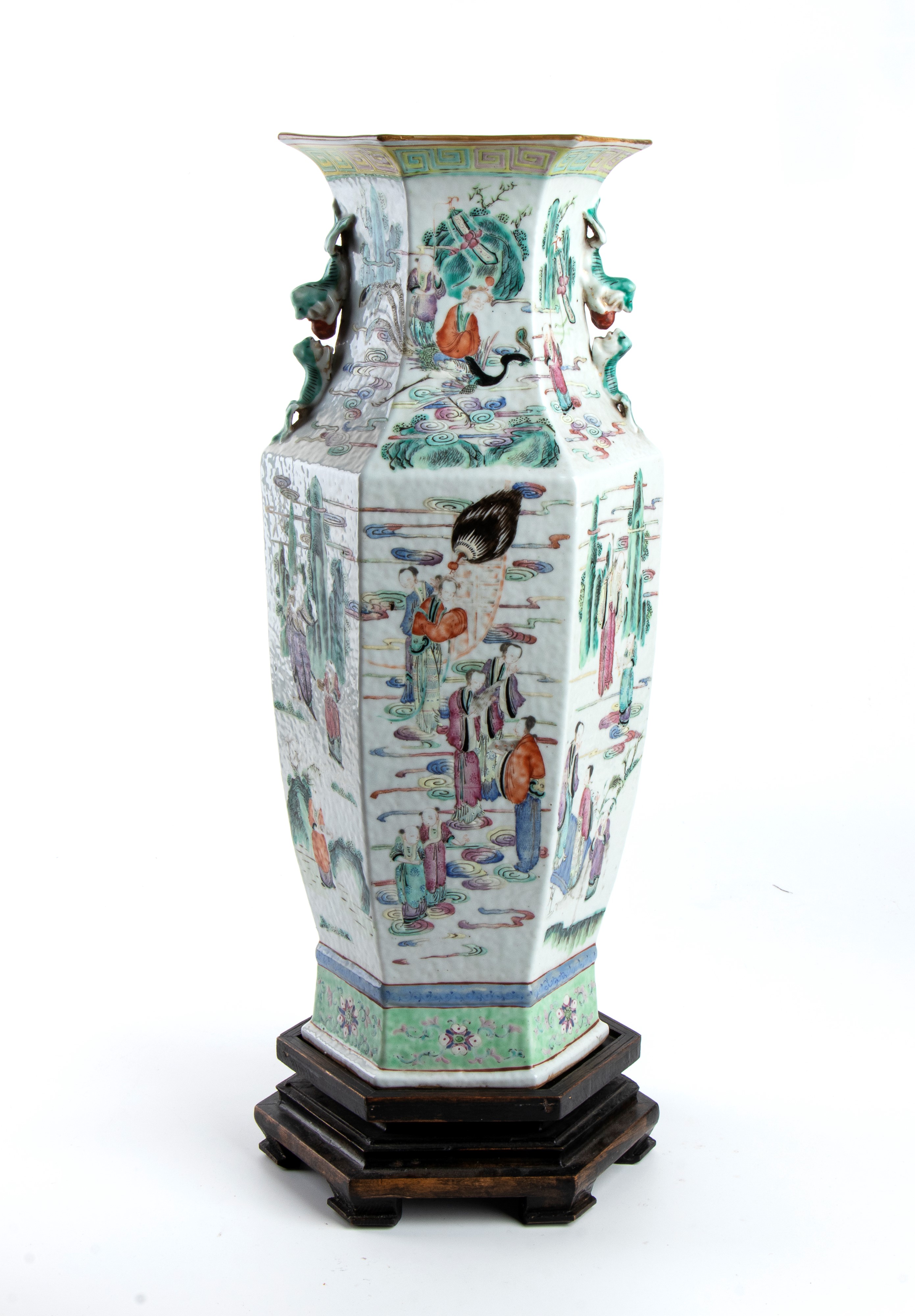 Vaso in porcellana famiglia verde, Cina