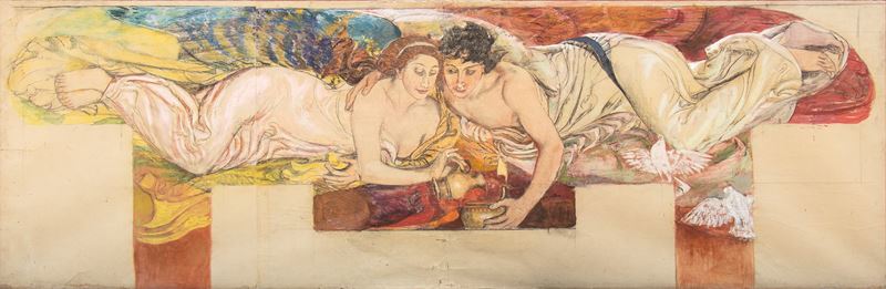 Giulio Bargellini - Studio per Fregio in Mosaico