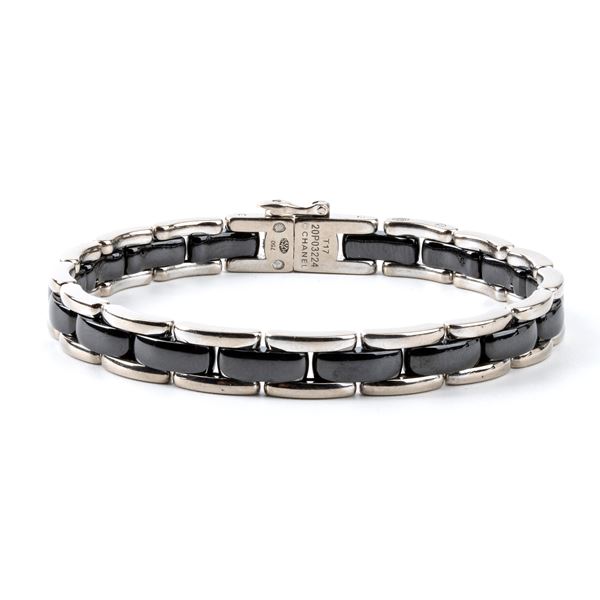 CHANEL - Gold and blackened steel bracelet