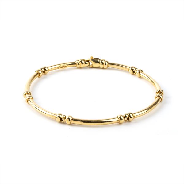 BULGARI - Semi-rigid gold bracelet 