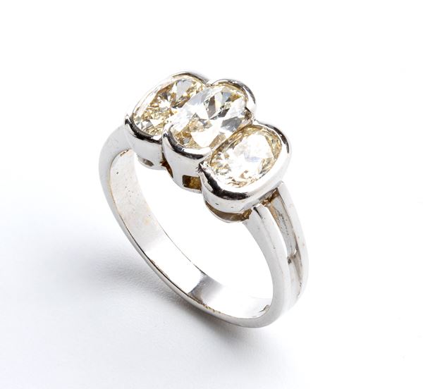 Trilogy diamond ring