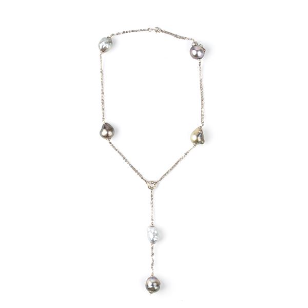 Collana con perle Tahiti barocche      