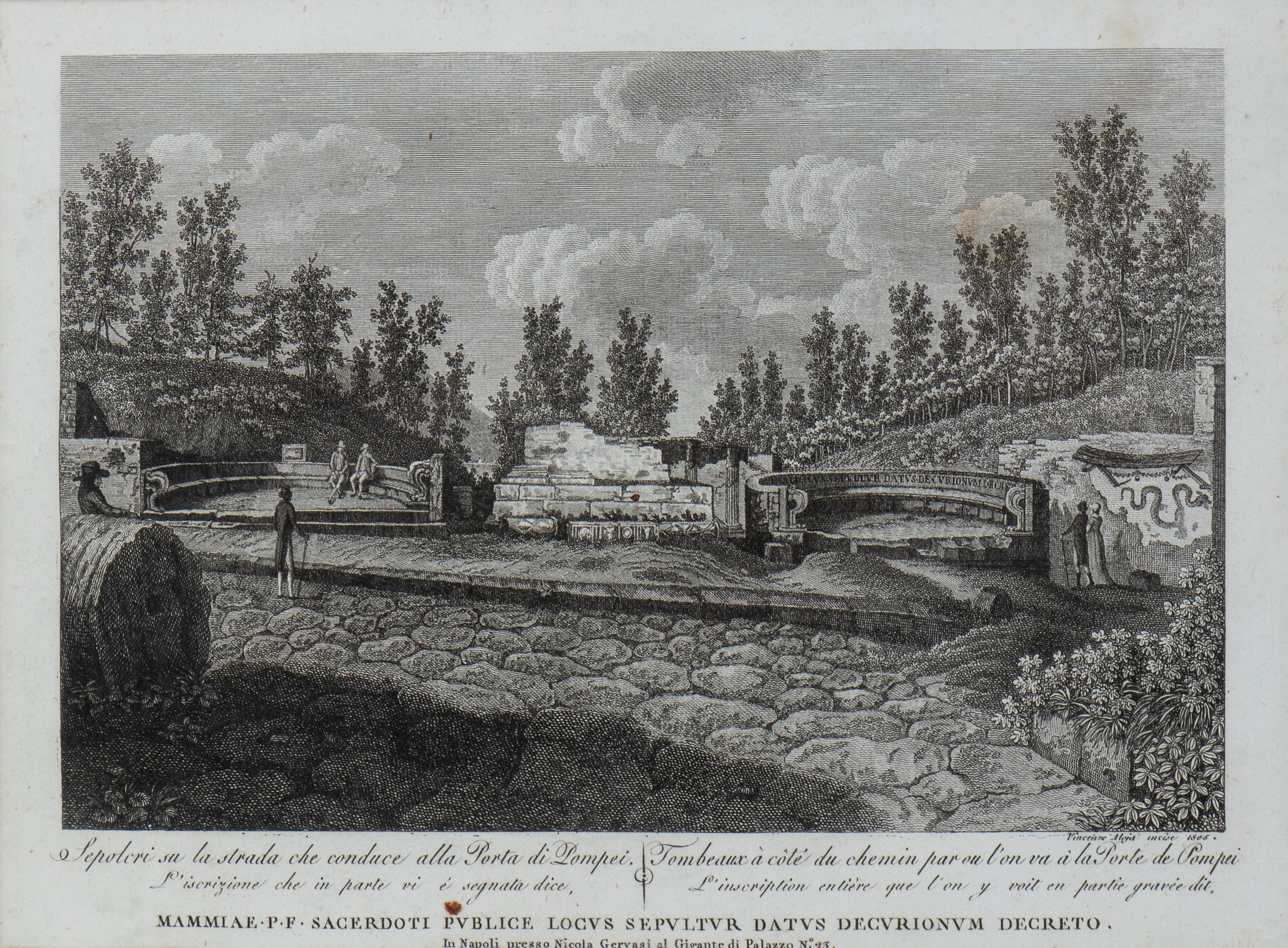 The Suburbs of Naples | Sepolcri su la strada che conduce alla Porta di Pompei