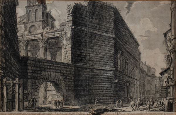 Giovanni Battista Piranesi - Veduta degli Avanzi del Foro di Nerva