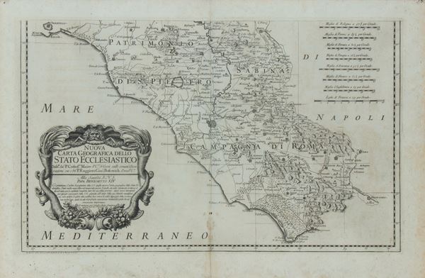 Ruggero Giuseppe Boscovich - NUOVA CARTA GEOGRAFICA DELLO STATO ECCLESIASTICO