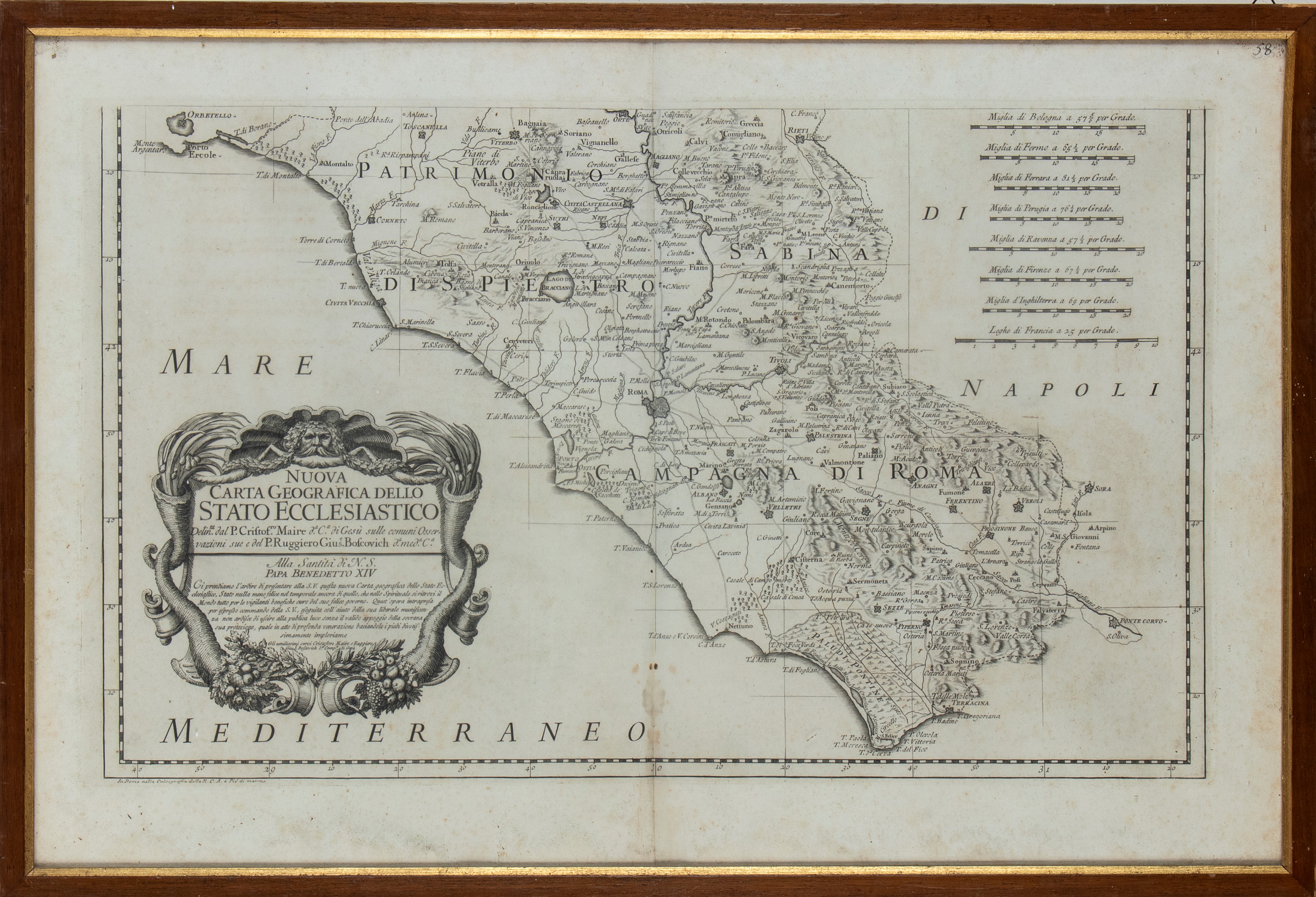 Nuova carta geografica dello Stato Ecclesiastico