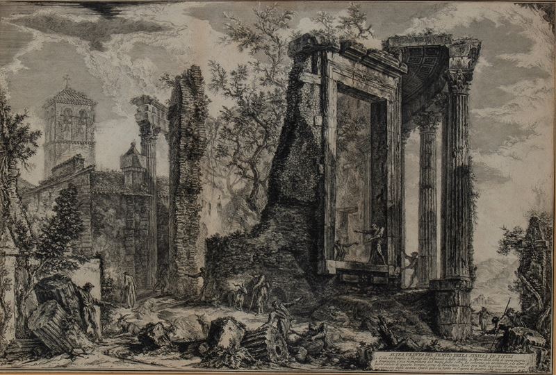 Giovanni Battista Piranesi - Altra Veduta del Tempio della Sibilla in Tivoli