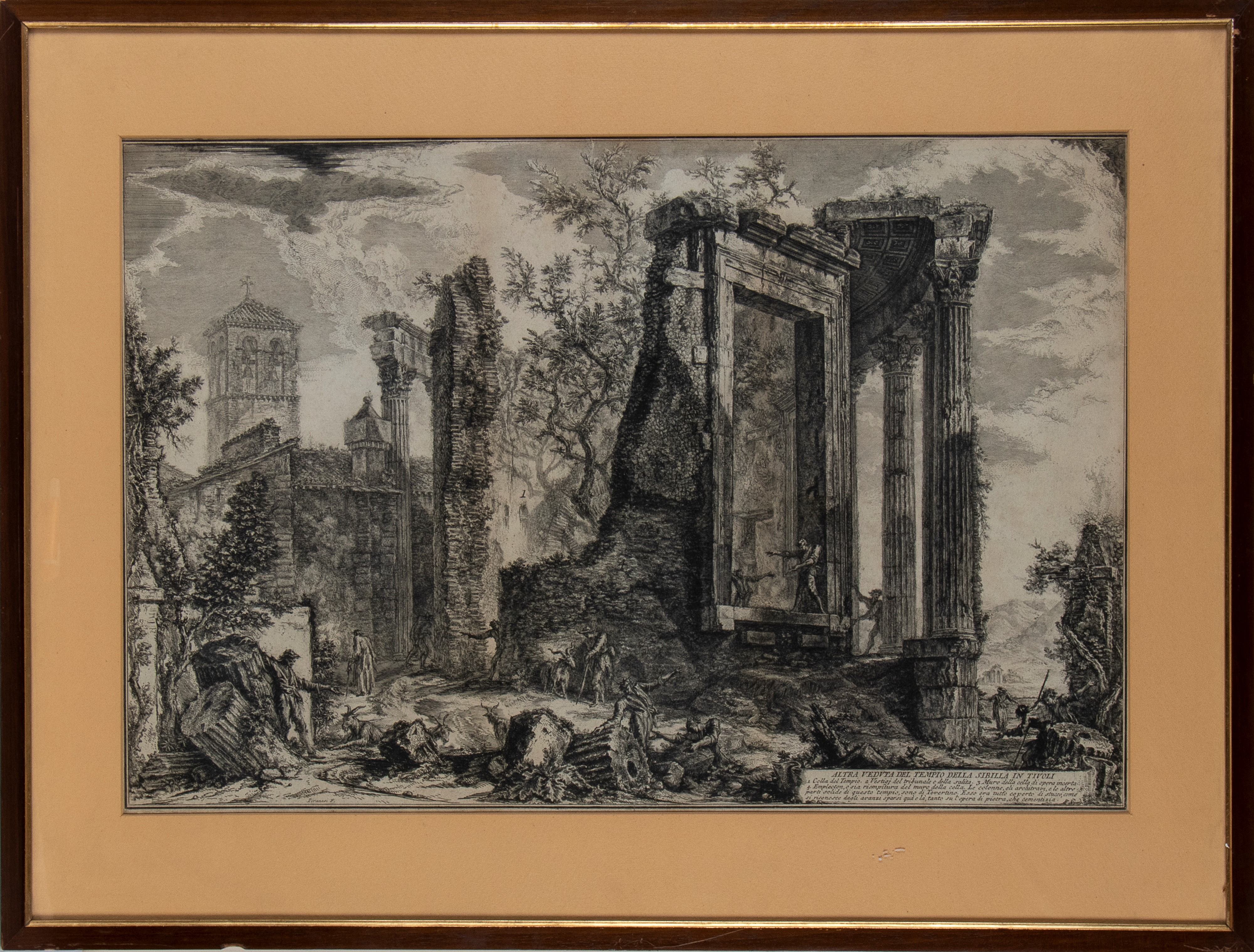 Giovanni Battista Piranesi - Altra Veduta del Tempio della Sibilla in Tivoli