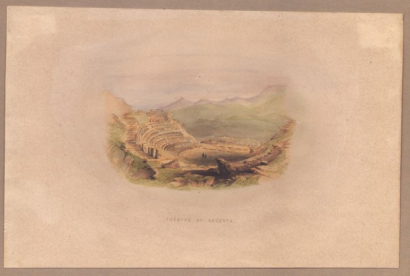 William Henry Bartlett - Approach To Girgenti | Theatre At Segeste