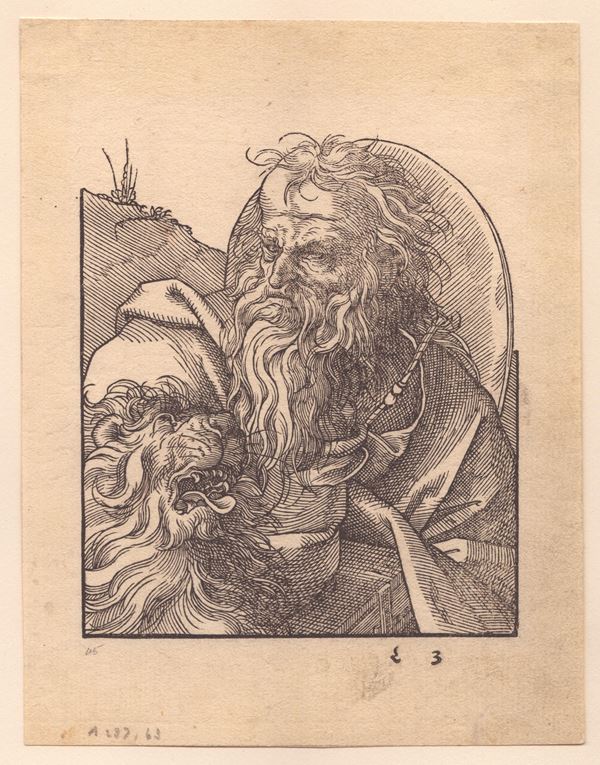 Jost Amman : Saint Jerome  - Auction Old and Modern Prints, Drawings and Maps - Bertolami Fine Art - Casa d'Aste