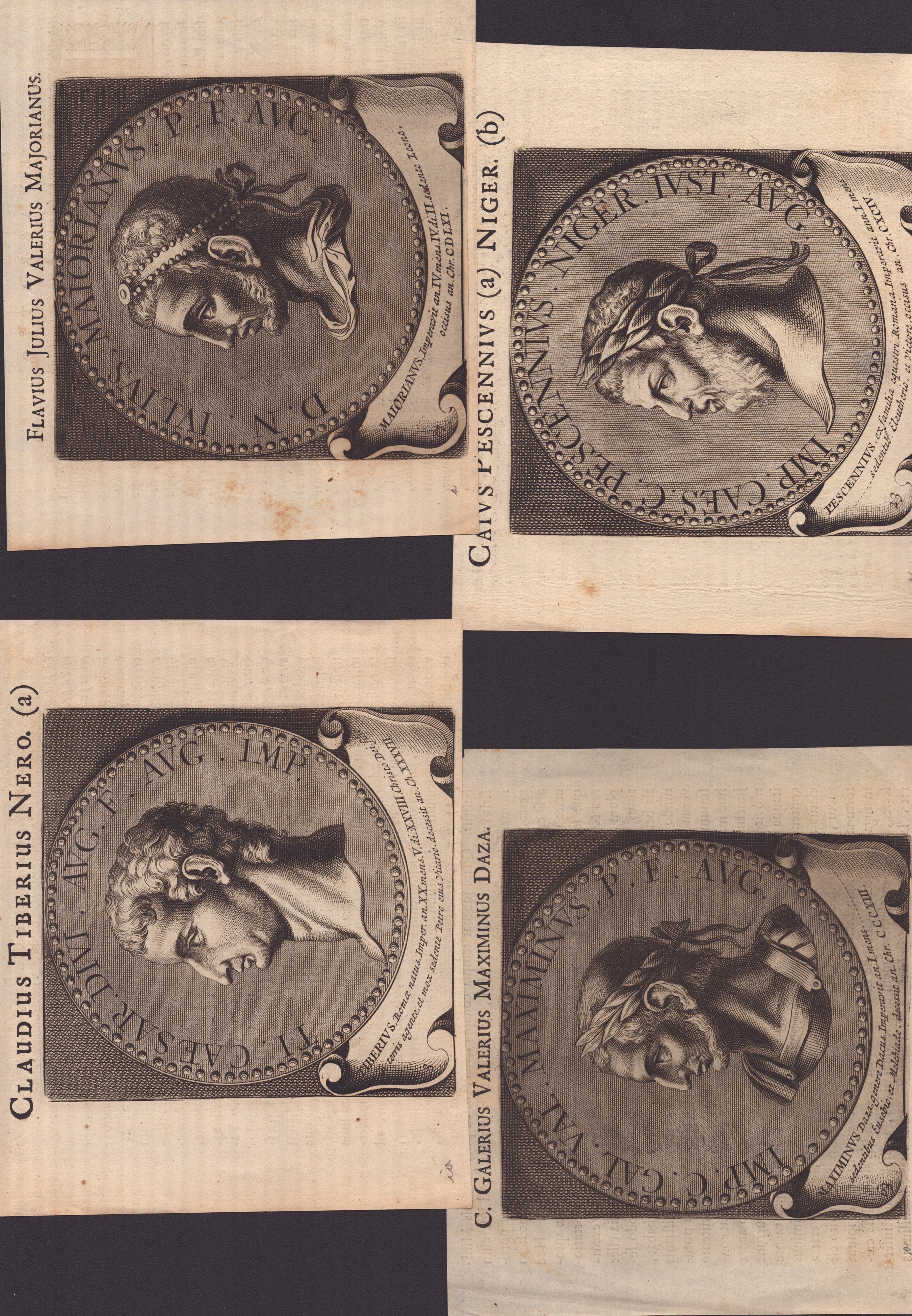 Lotto di 12 ritratti di imperatori romani