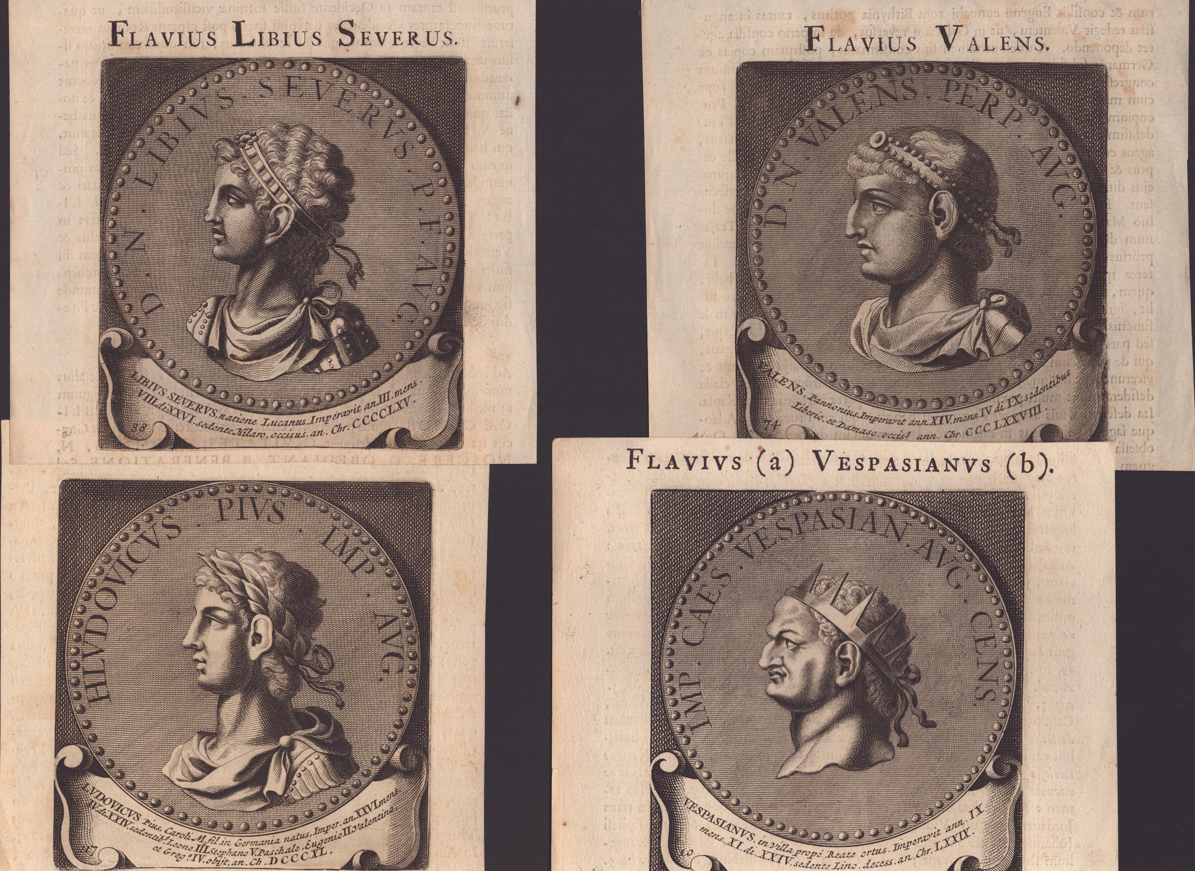 Lotto di 12 ritratti di imperatori romani