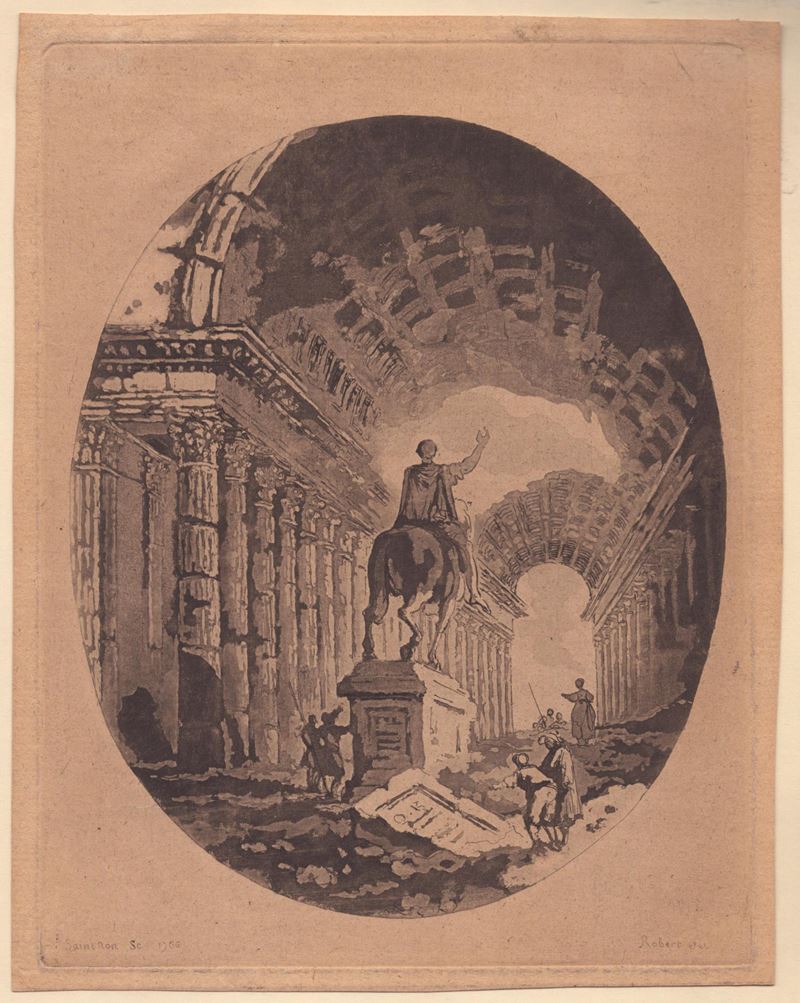 Jean Claude Richard De Saint-non Abbé De Saint-non - Ritratto Equestre di Marco Aurelio