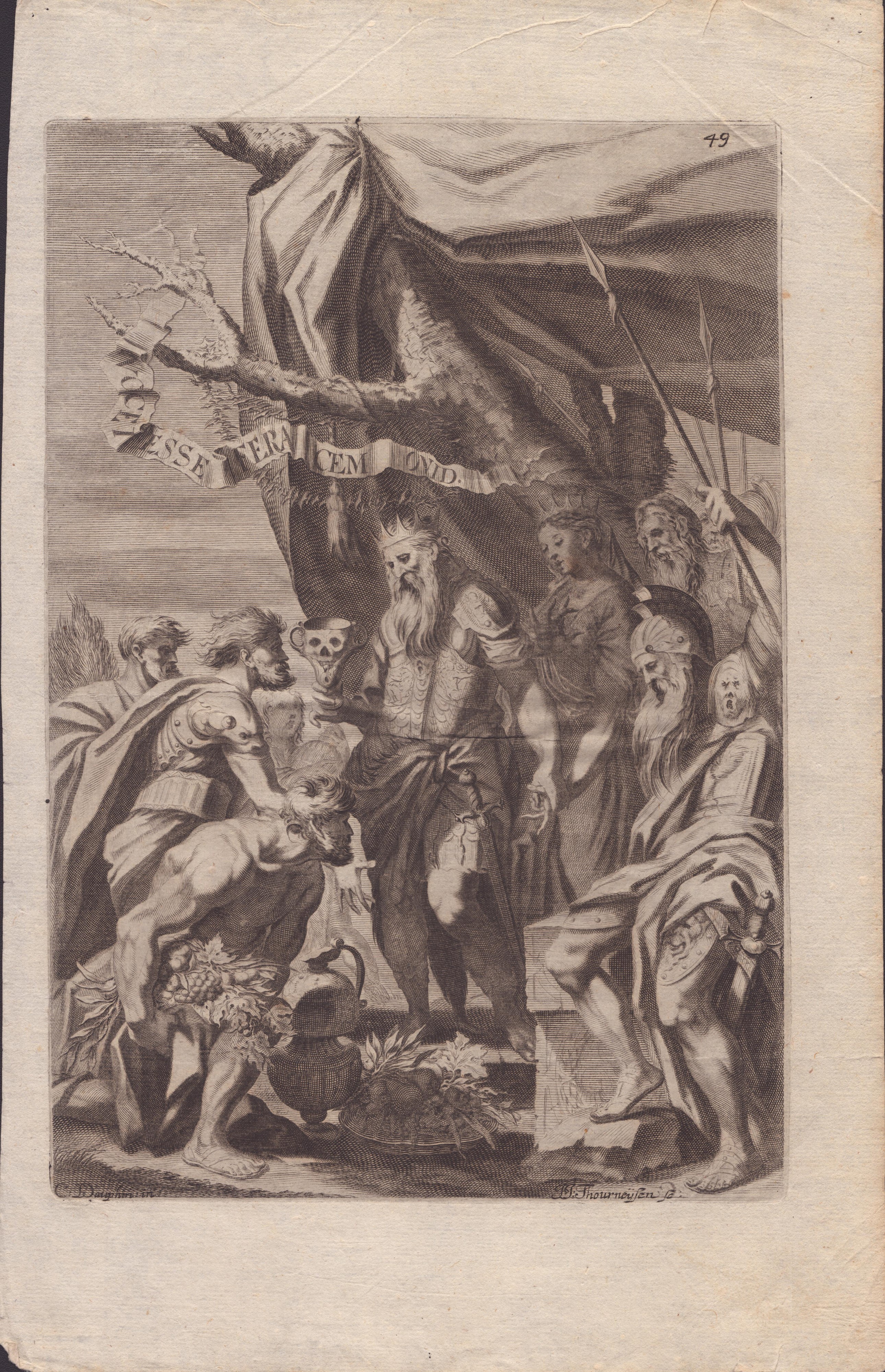 Sant'Ambrogio respinge l'imperatore Teodosio | Alboino bevve vino in una coppa ottenuta dal crani...