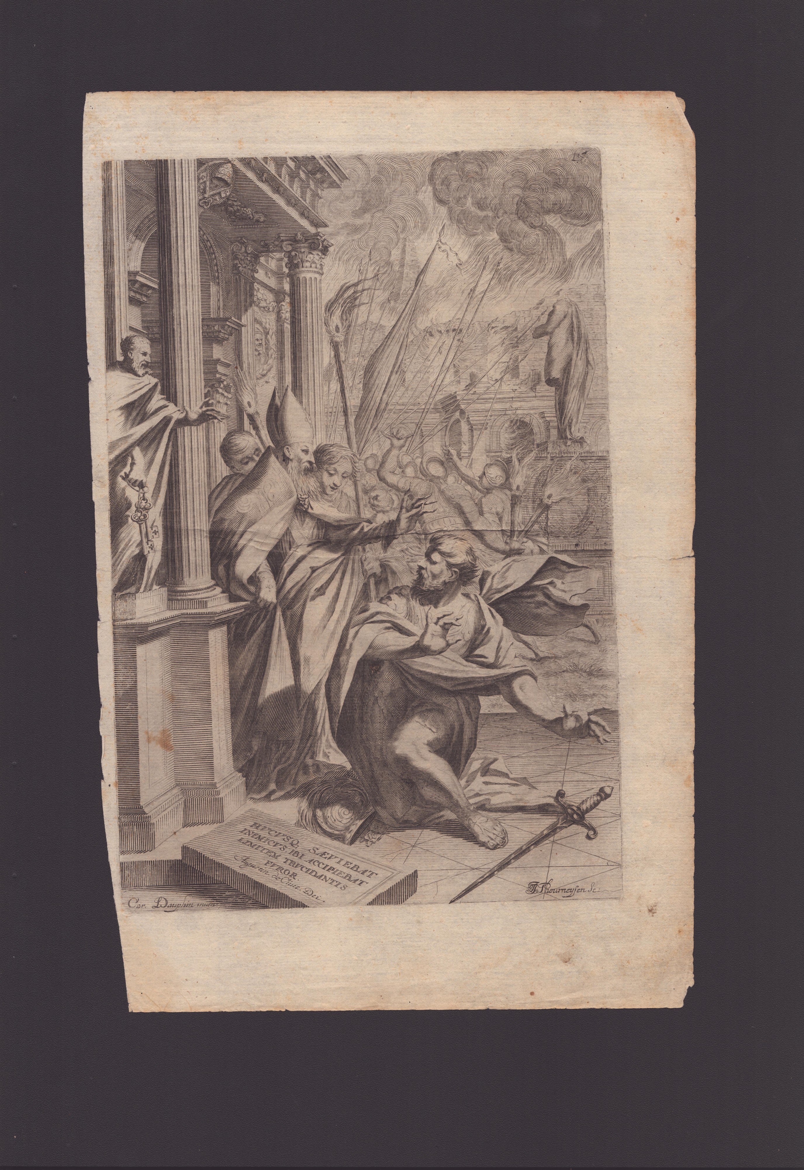 Sant'Ambrogio respinge l'imperatore Teodosio | Alboino bevve vino in una coppa ottenuta dal crani...