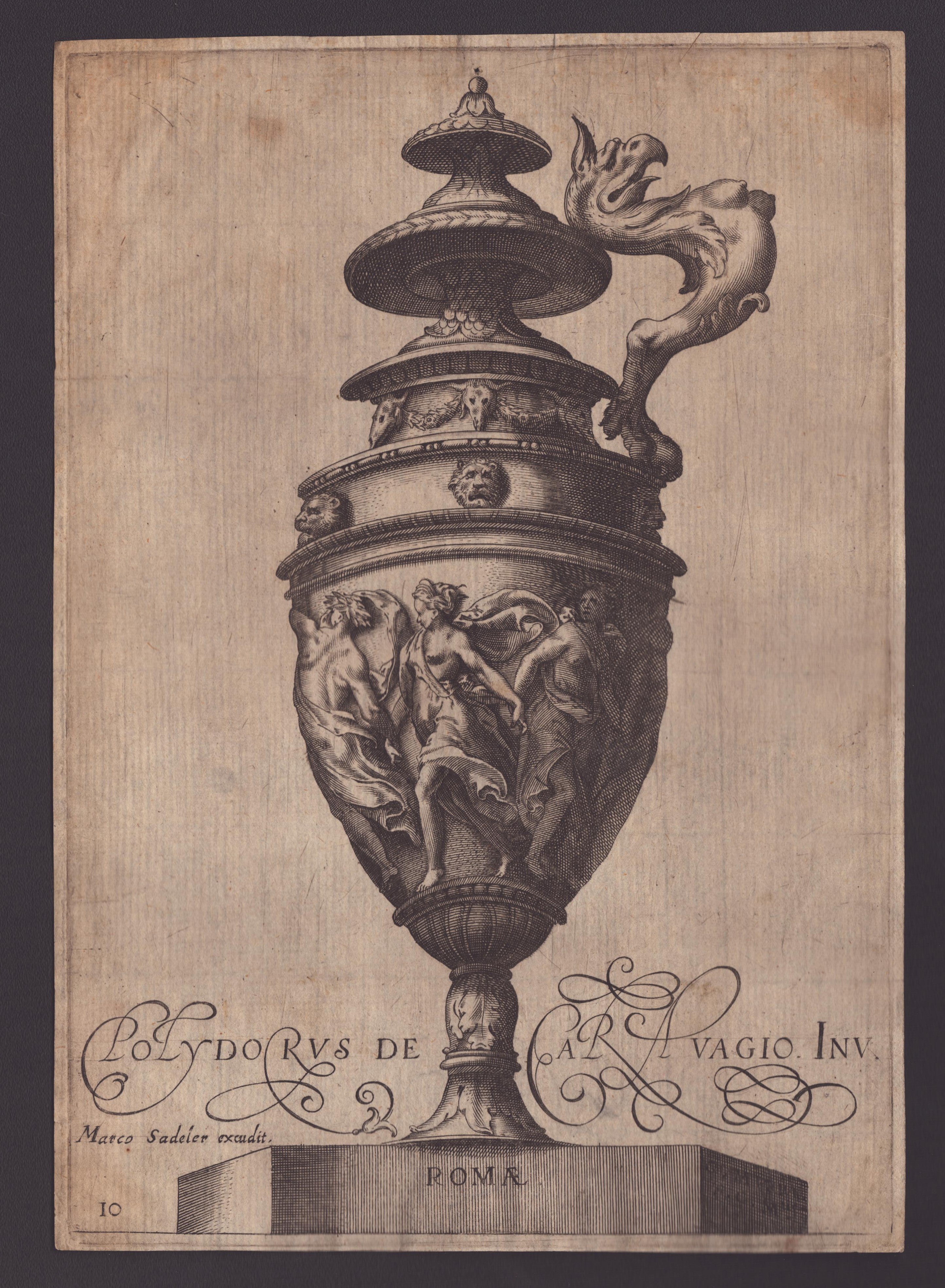 Cherubino Alberti - Coppia di Vasi Ornamentali